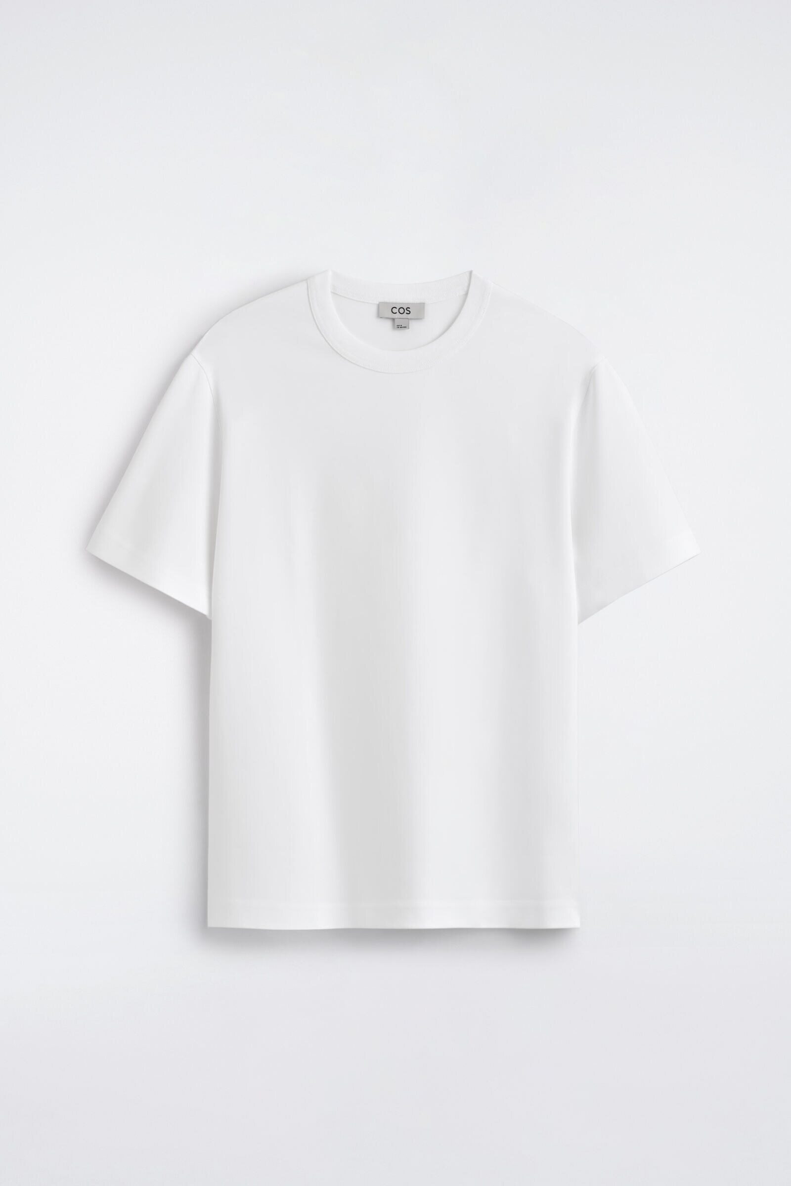 INTERLOCK COTTON CREW-NECK T-SHIRTWHITE