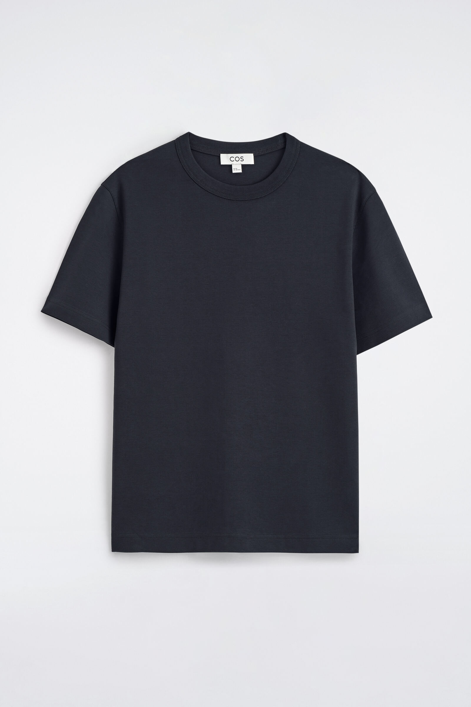 INTERLOCK COTTON CREW-NECK T-SHIRTNAVY