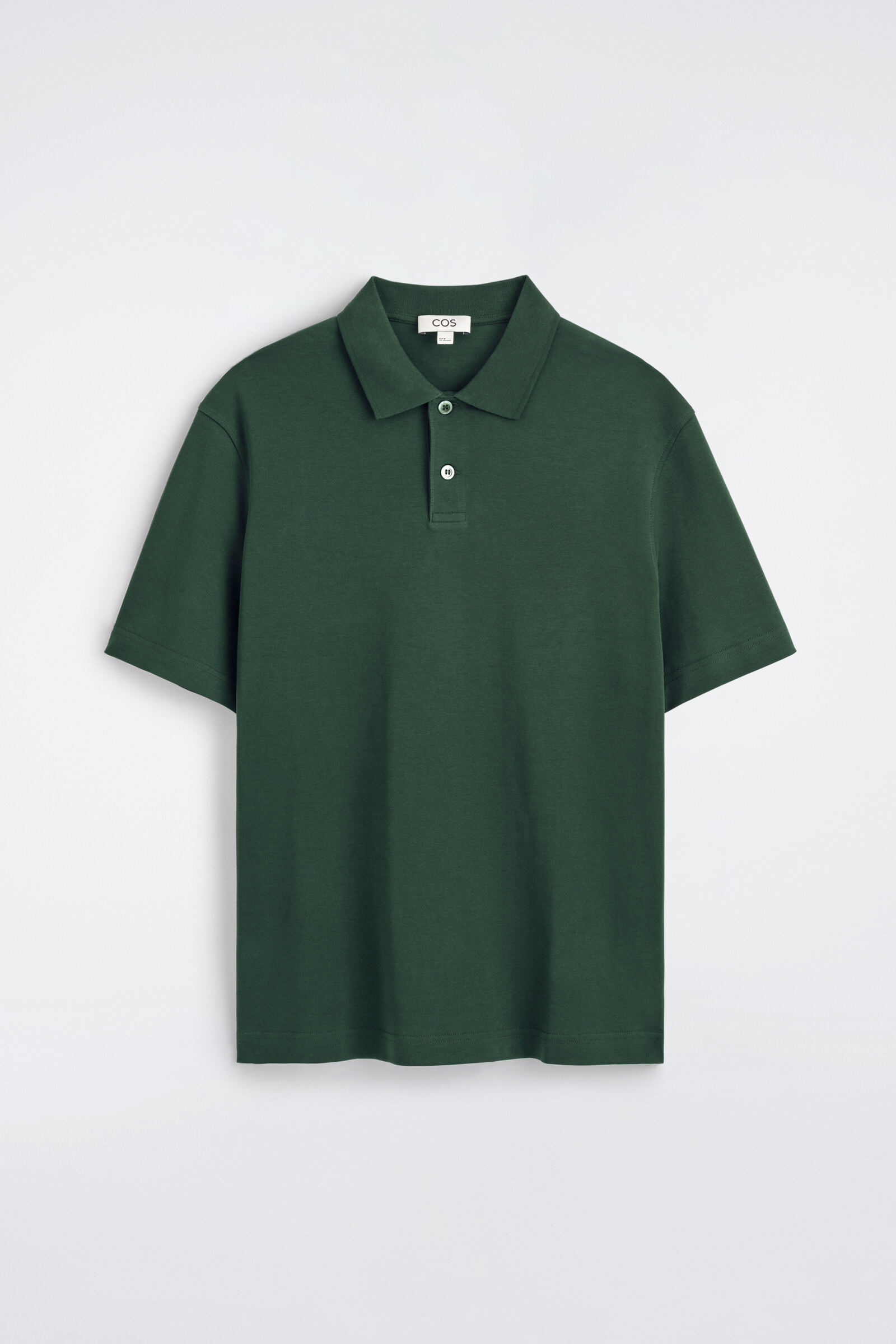 INTERLOCK COTTON POLO SHIRTDARK GREEN