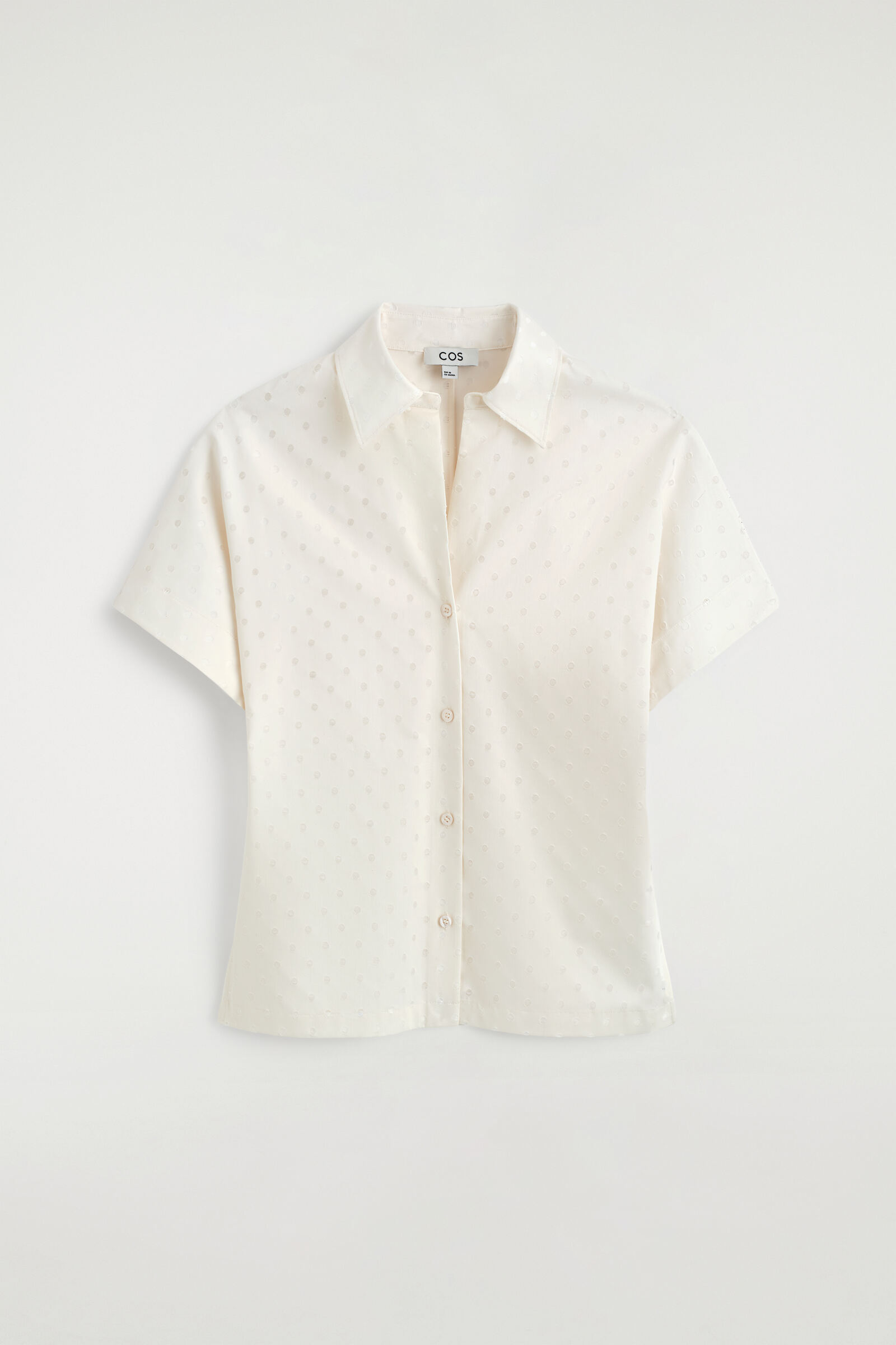 POLKA-DOT JACQUARD COTTON SHIRTWHITE / POLKA DOT