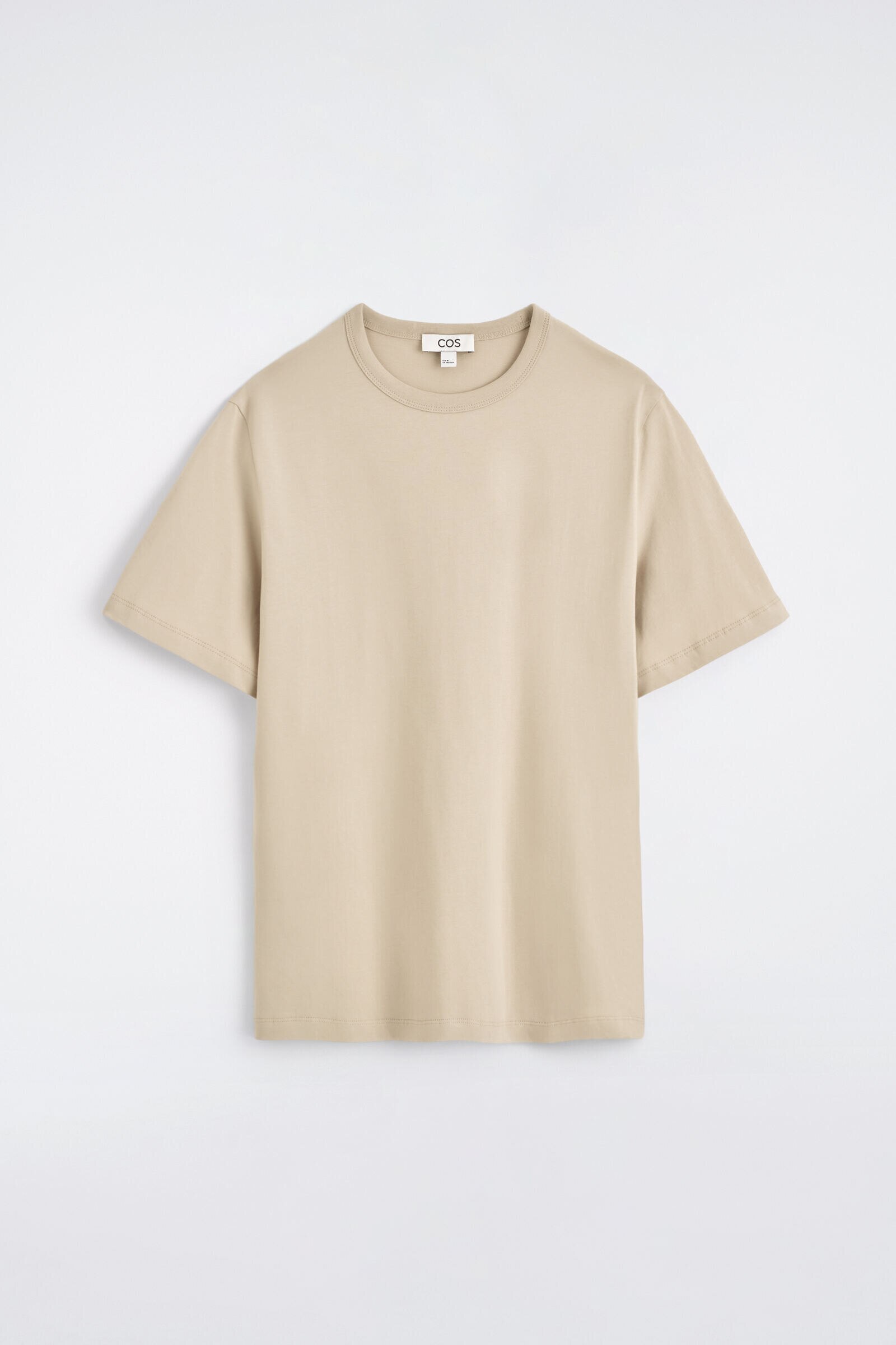 BRUSHED-COTTON T-SHIRTBEIGE