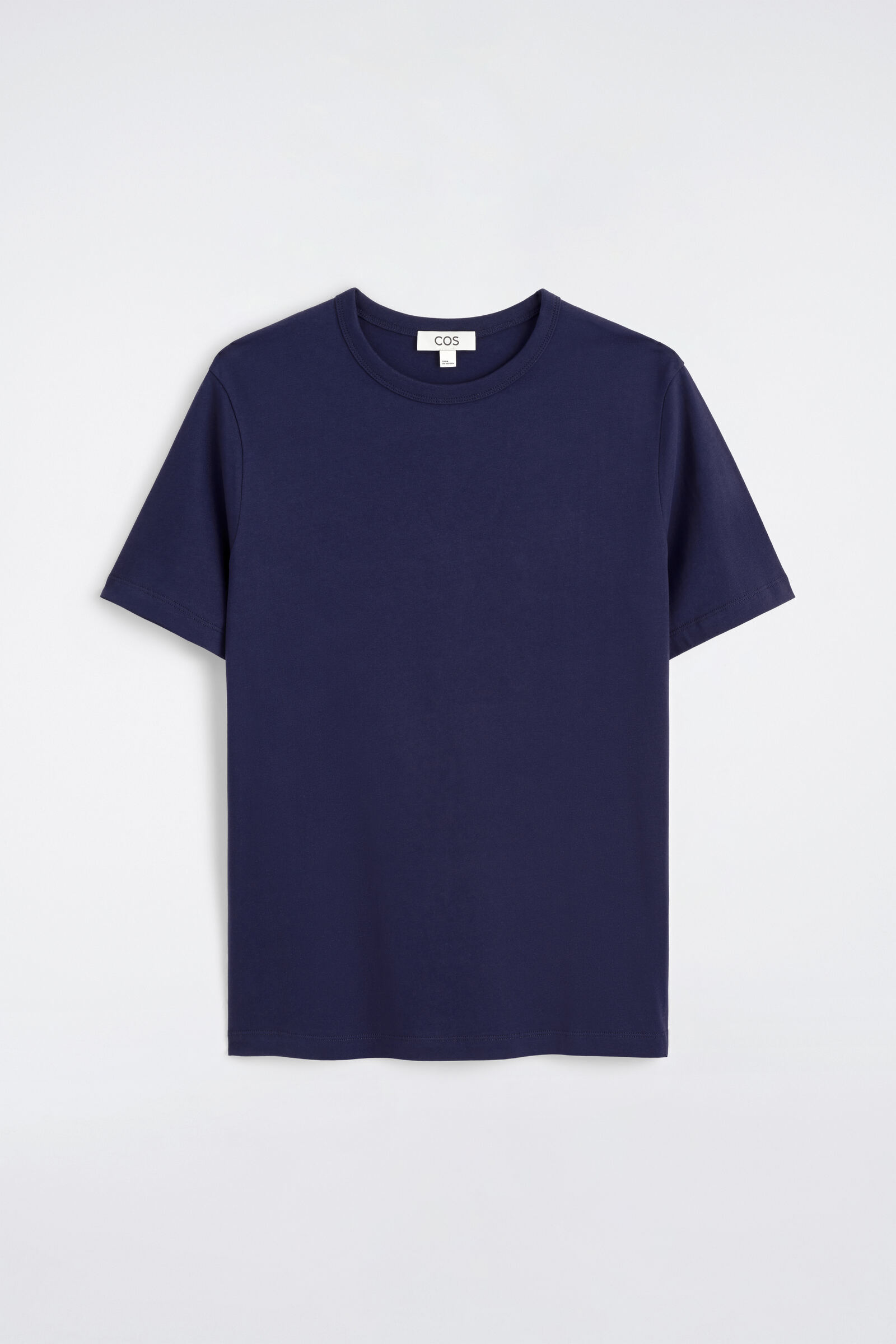 BRUSHED-COTTON T-SHIRTDARK BLUE