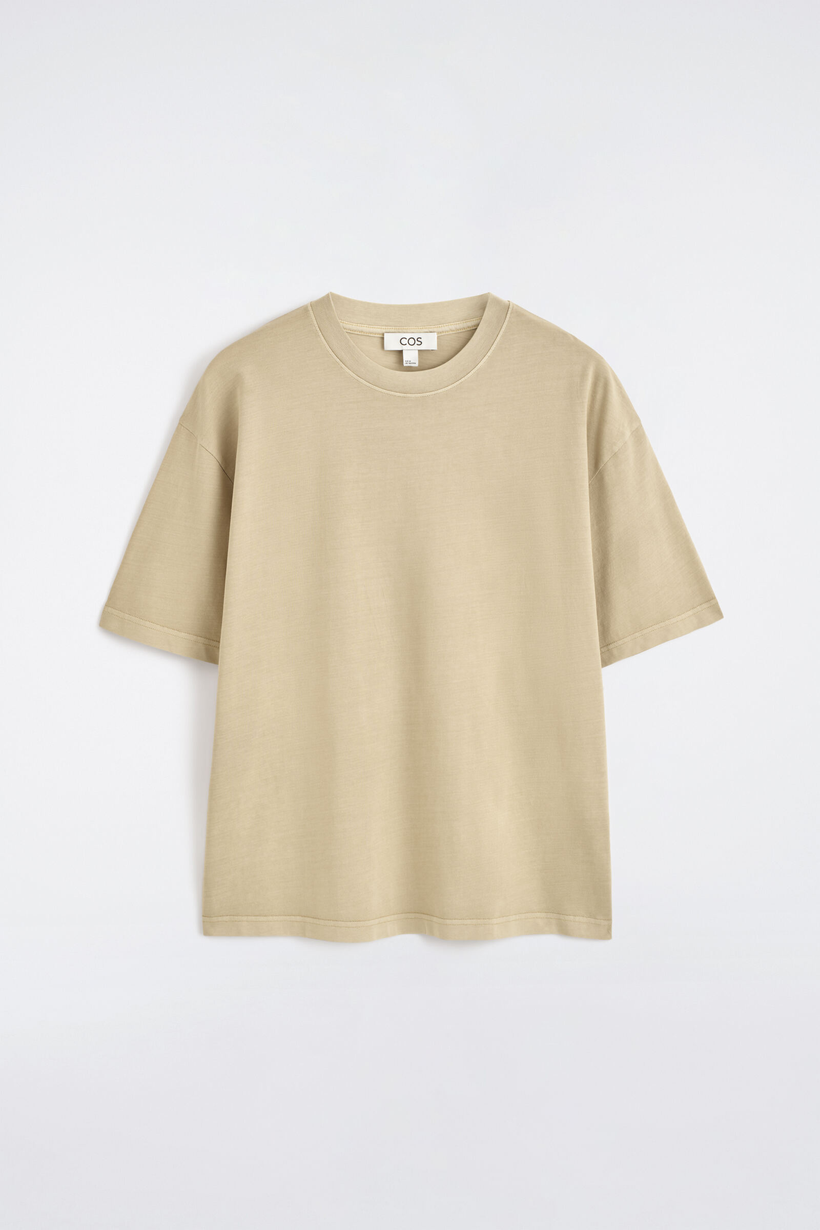 RELAXED LIGHTWEIGHT COTTON T-SHIRTBEIGE