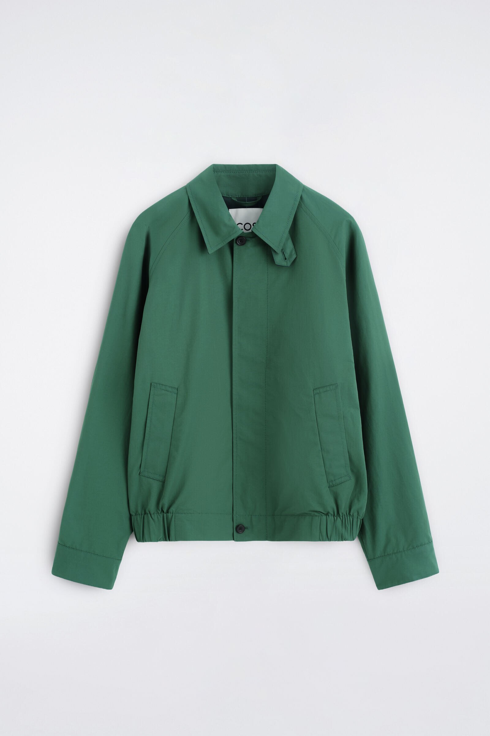 COTTON-NYLON HARRINGTON JACKETGREEN