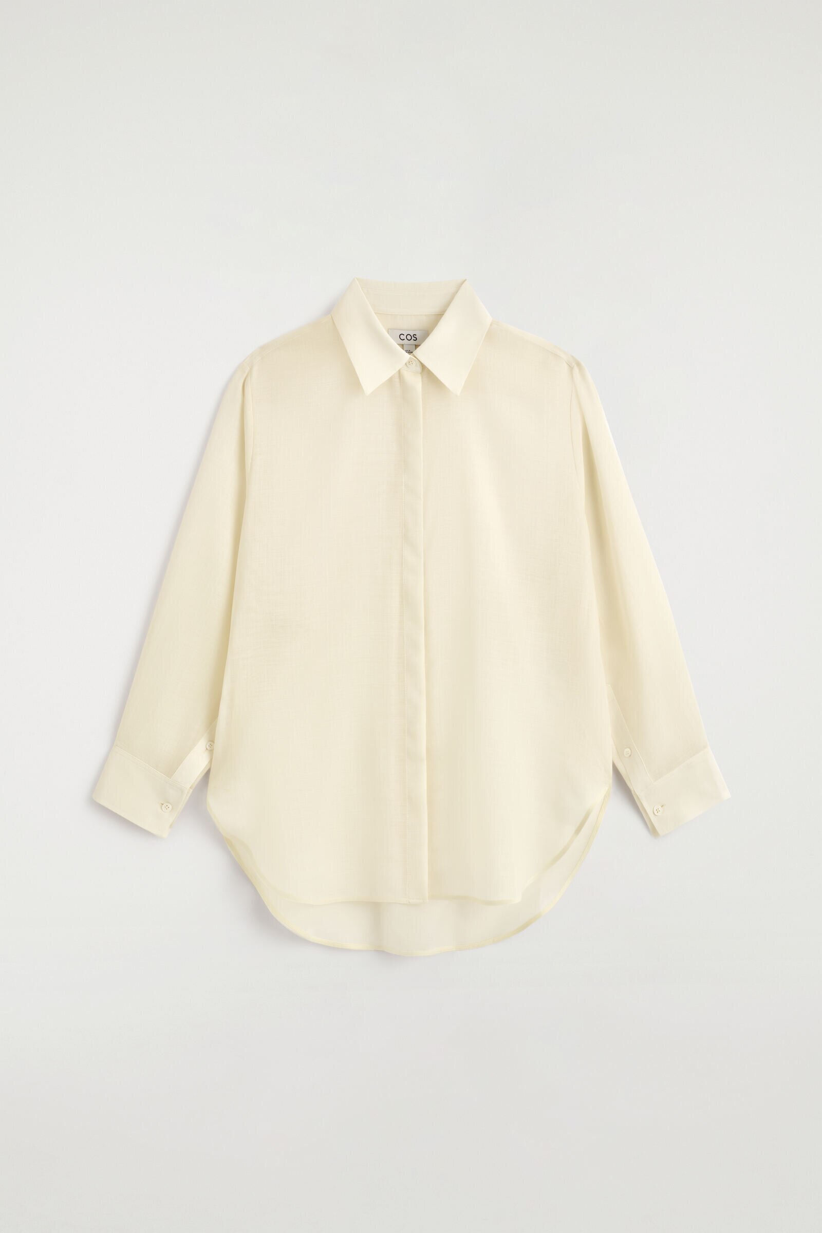 FLUID WOOL-VOILE SHIRTCREAM