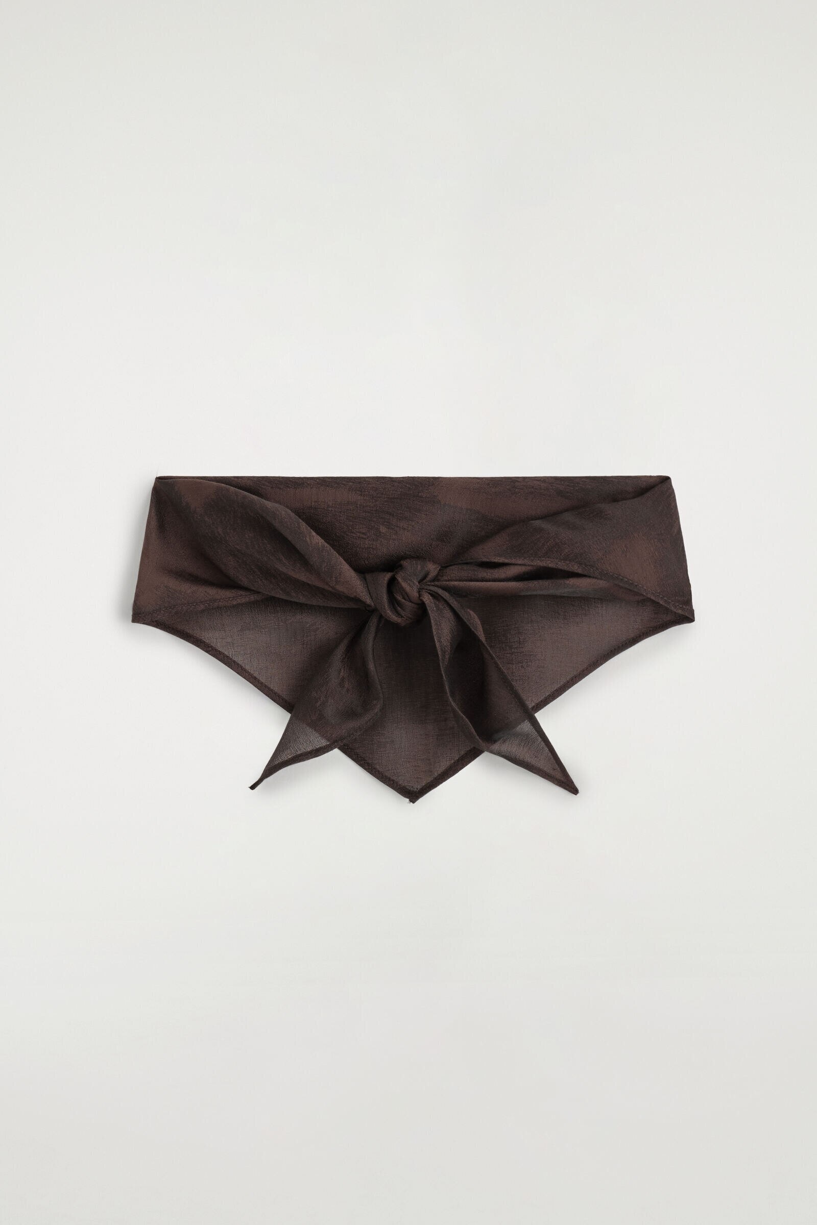 ANIMAL-JACQUARD NECK SCARFBROWN / ANIMAL EFFECT