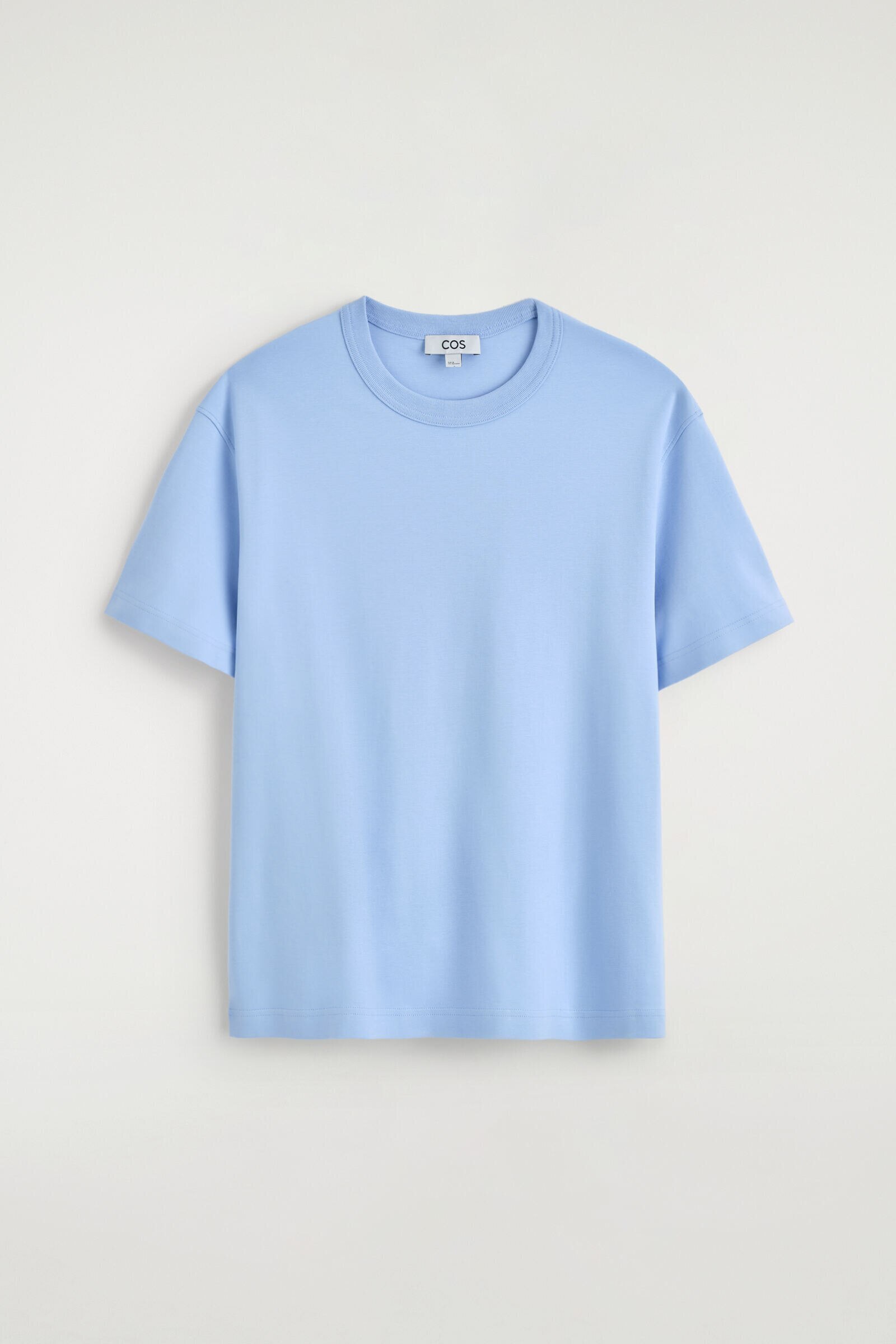 INTERLOCK COTTON CREW-NECK T-SHIRTLIGHT BLUE
