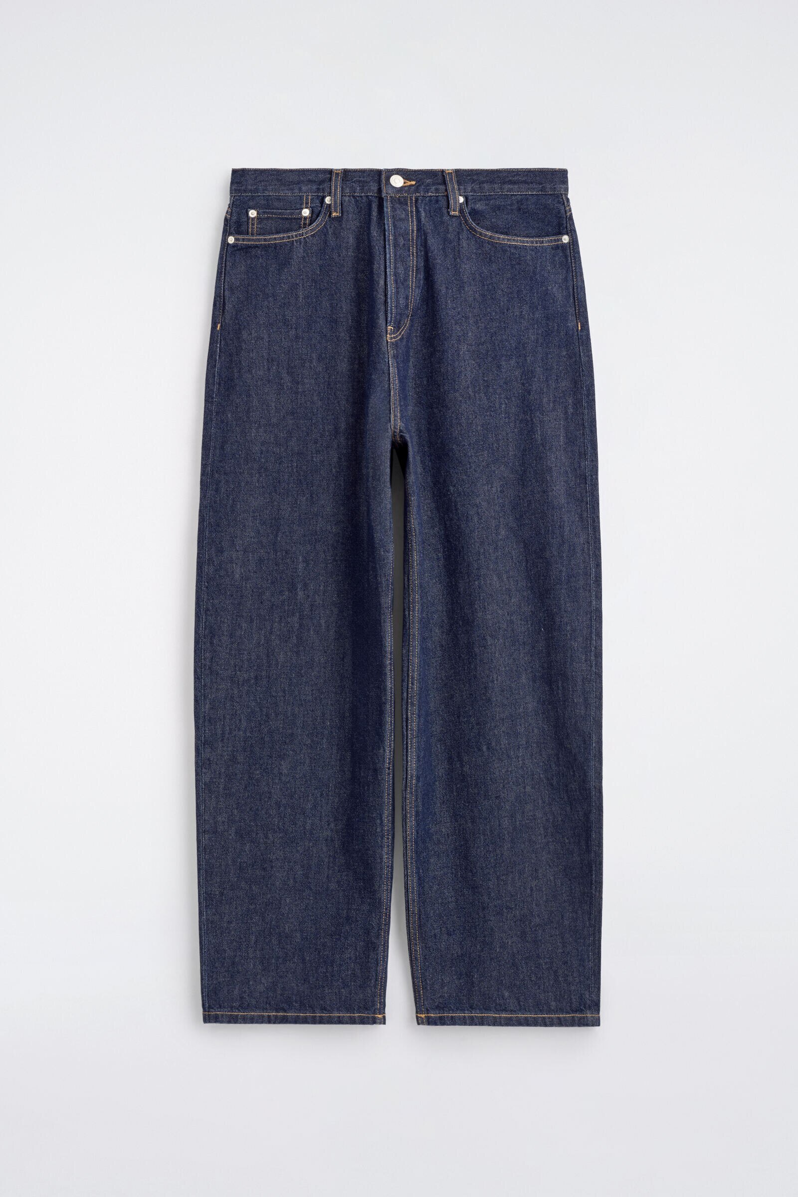 MALLOW RELAXED-FIT BARREL-LEG JEANSDARK BLUE