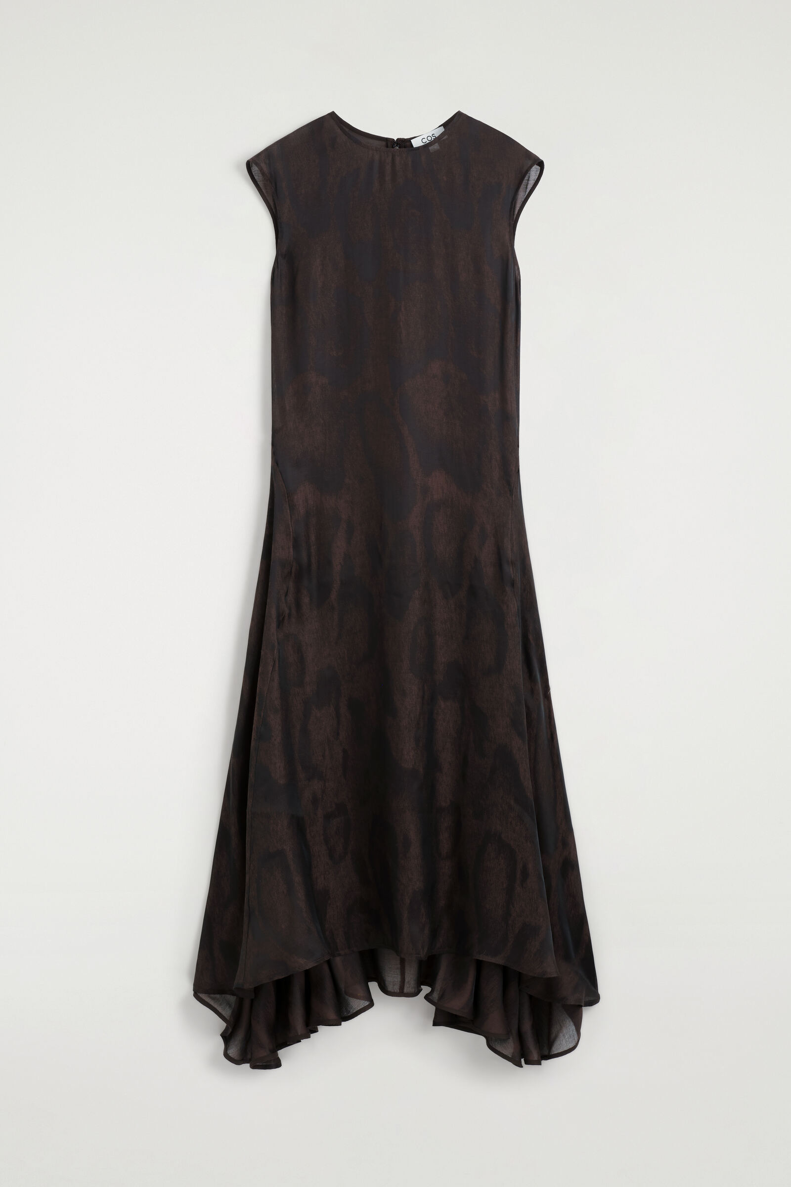 ANIMAL-JACQUARD MIDI DRESSBROWN / ANIMAL EFFECT