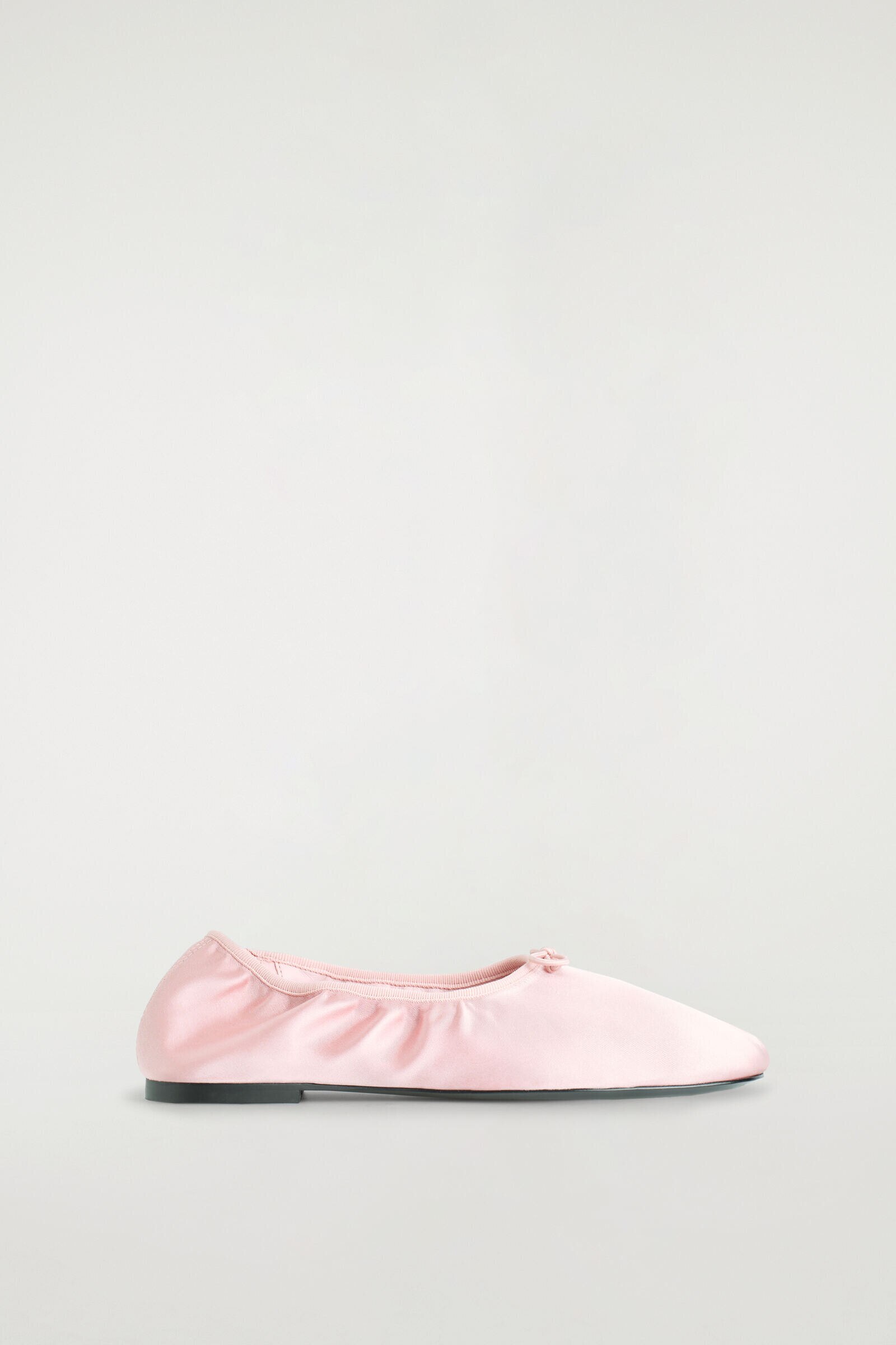 SATIN BALLET FLATSPOWDER PINK