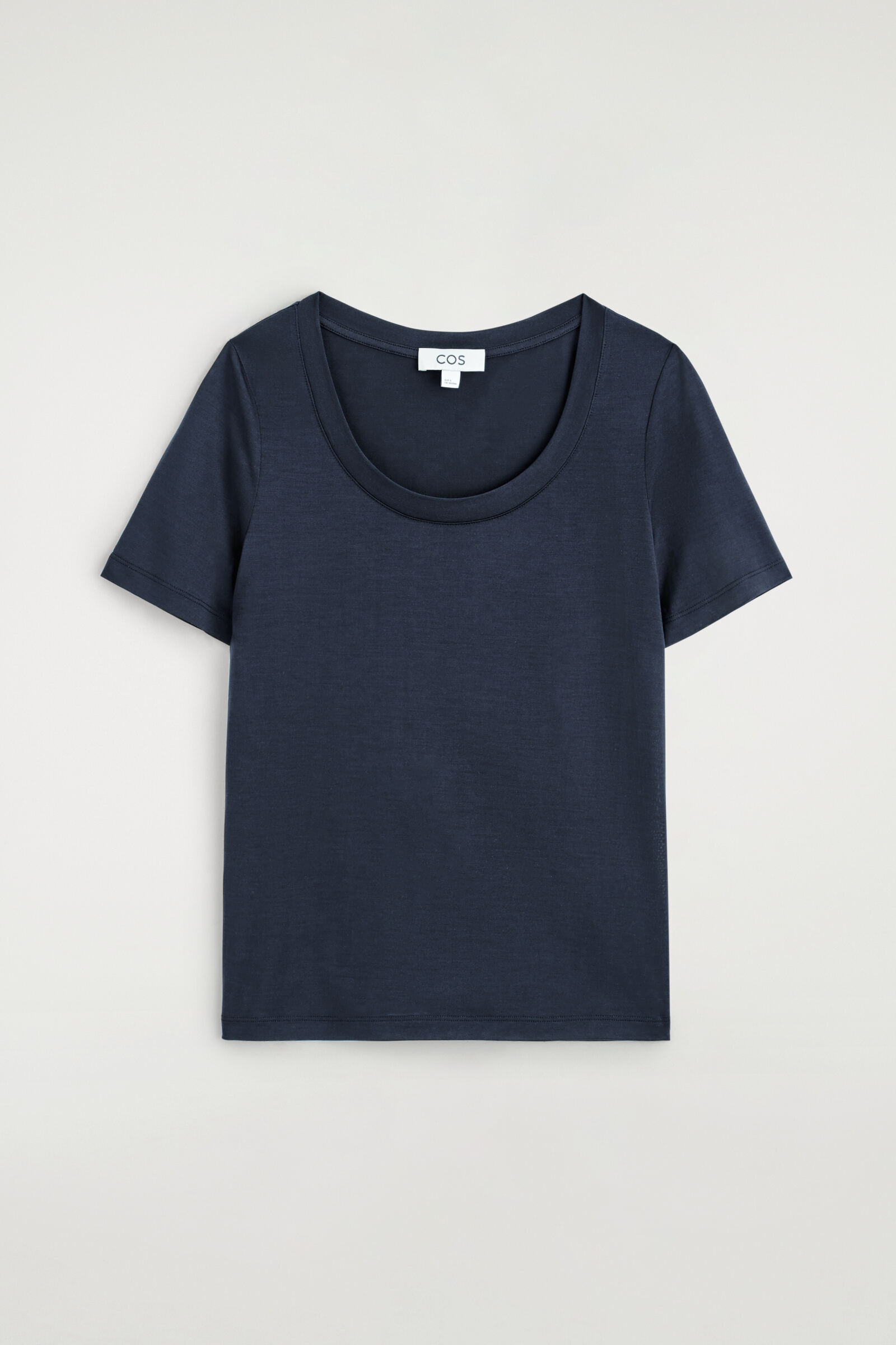 SLIM SILK T-SHIRTNAVY