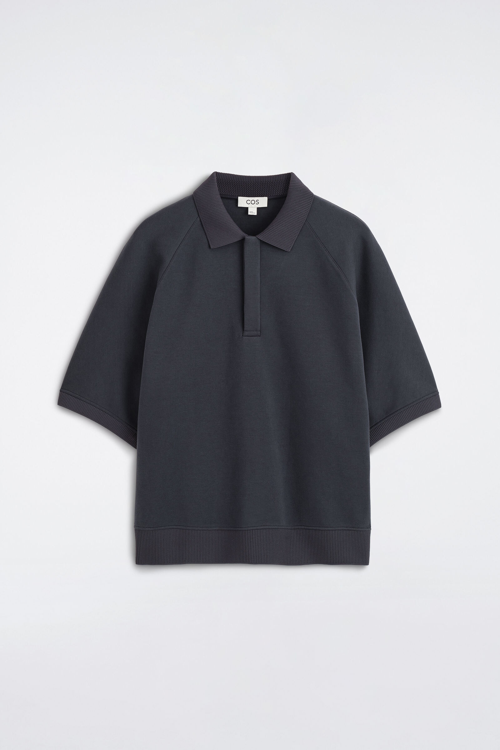 SCUBA-JERSEY POLO SHIRTNAVY