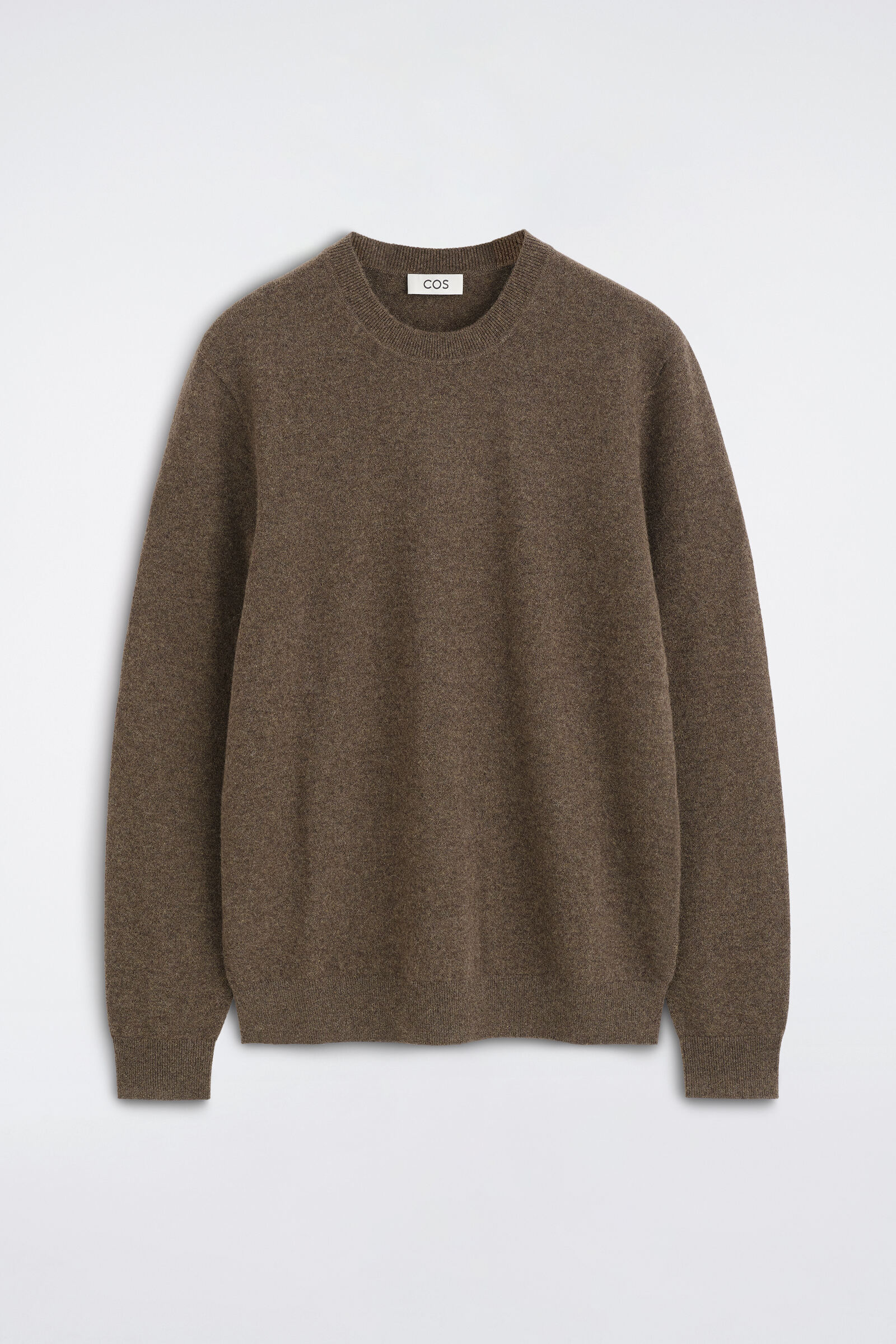 CASHMERE CREW-NECK JUMPERBROWN MÉLANGE