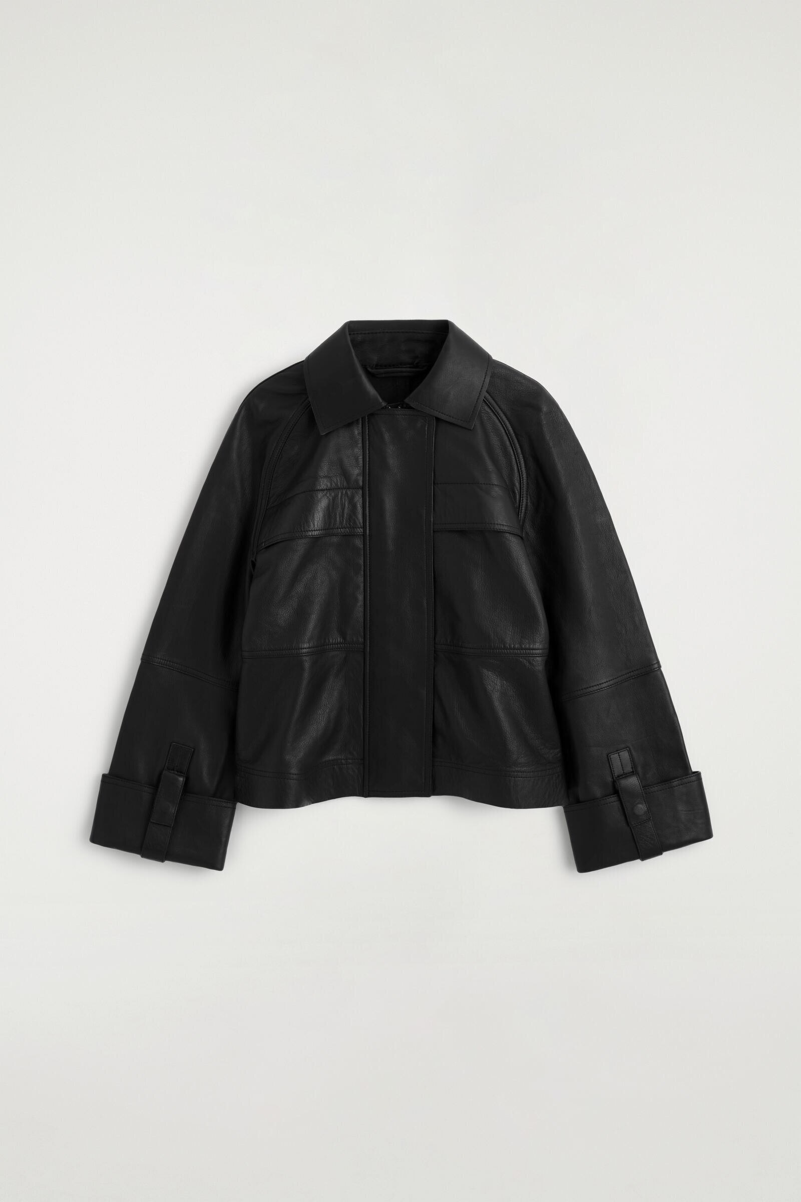 LEATHER WORKWEAR JACKETBLACK