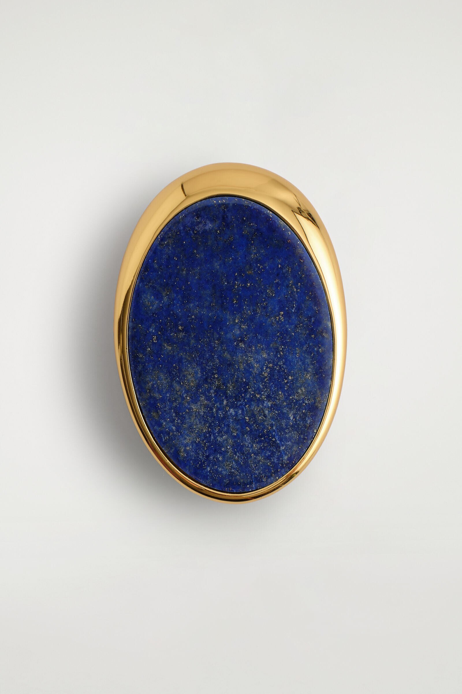 LAPIS LAZULI BROOCHGOLD / BLUE