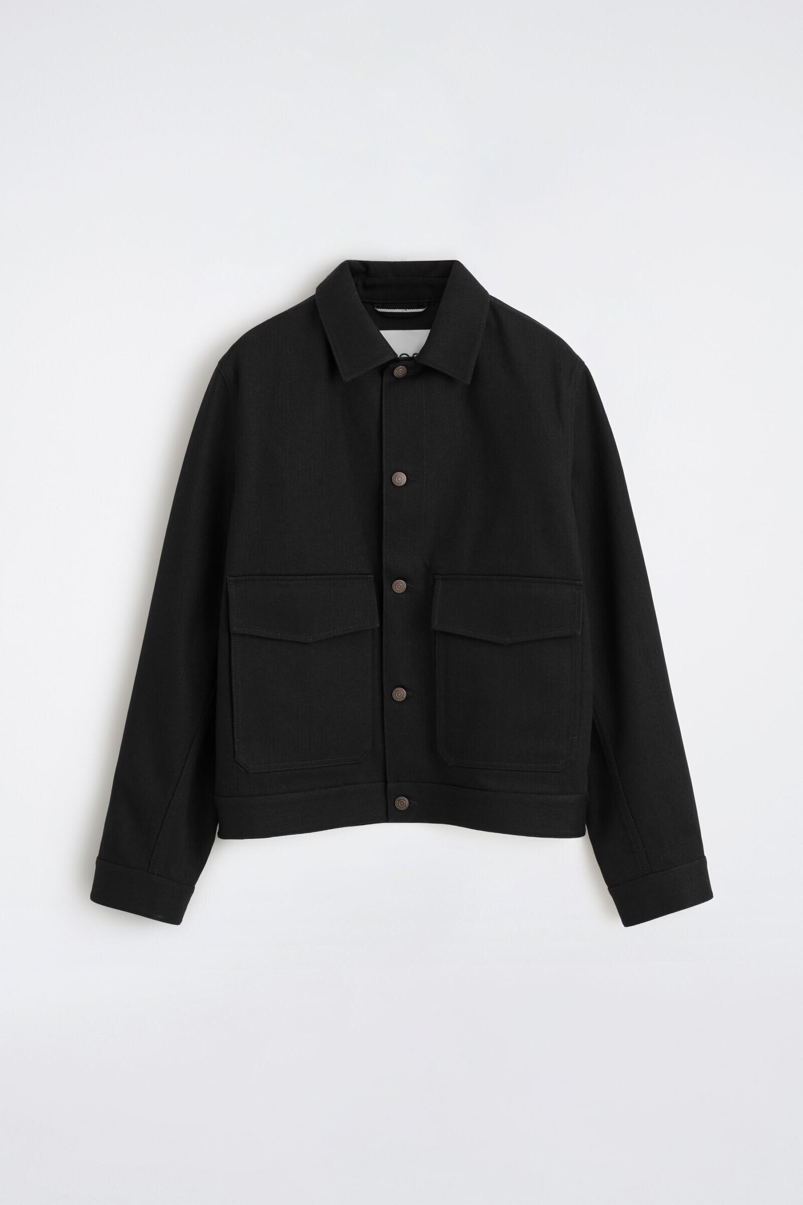 RAW SELVEDGE DENIM JACKETBLACK