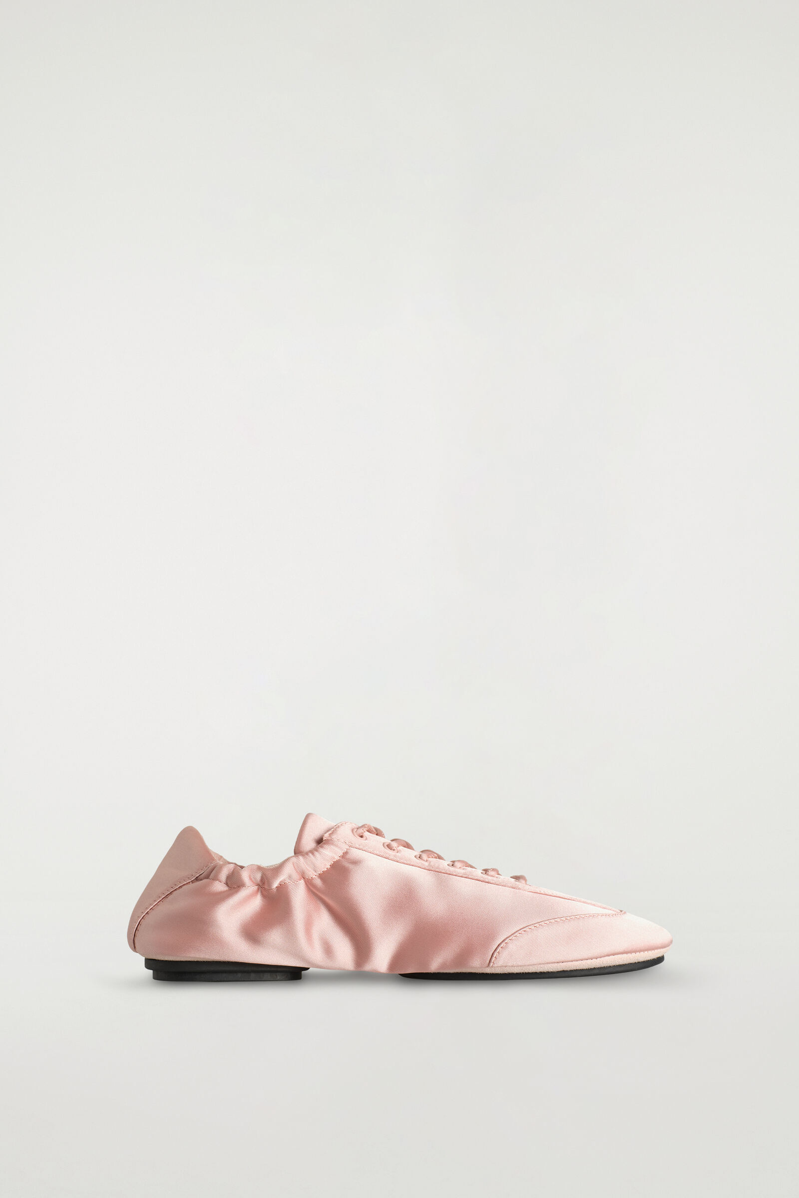 SATIN-SUEDE BALLET TRAINERSPOWDER PINK
