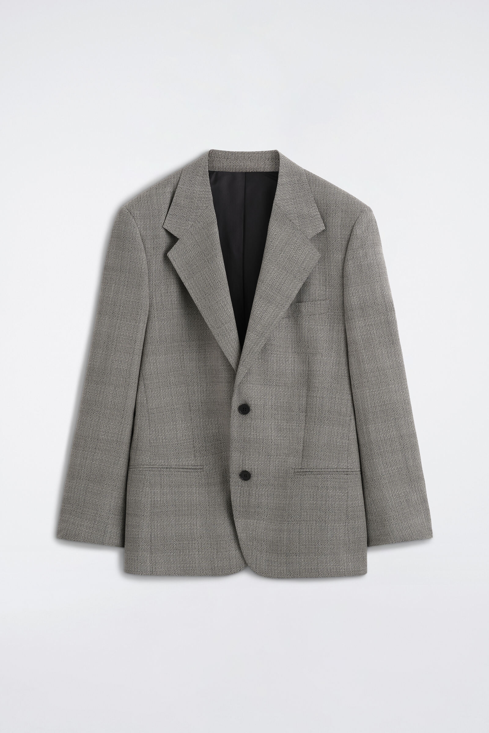 CHECKED TEXTURED-WOOL BLAZERBEIGE / CHECKED