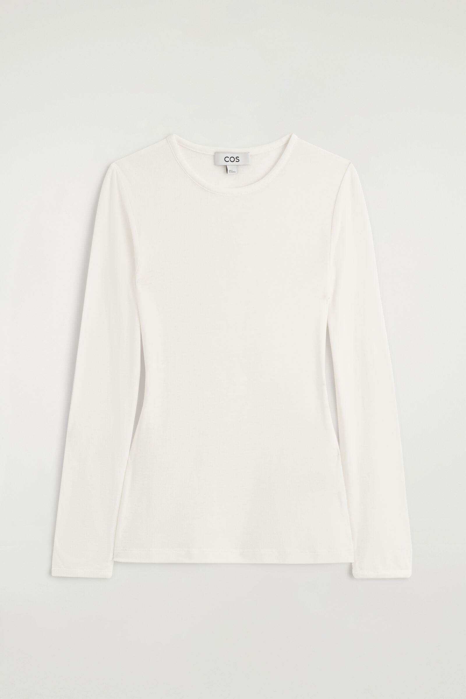 SLIM LYOCELL-MERINO LONG-SLEEVED T-SHIRTWHITE