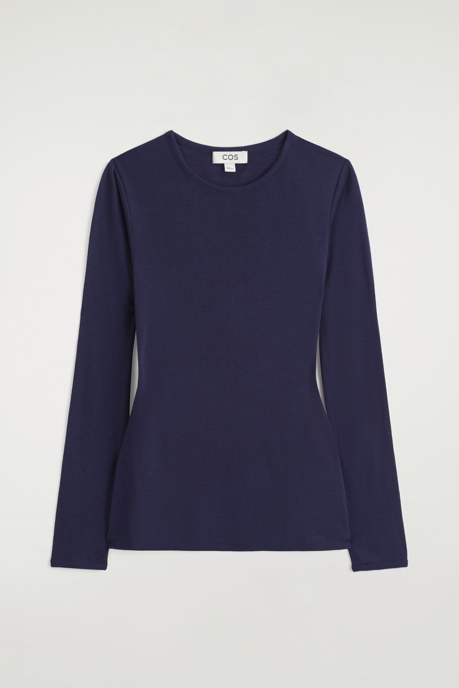 SLIM LYOCELL-MERINO LONG-SLEEVED T-SHIRTNAVY
