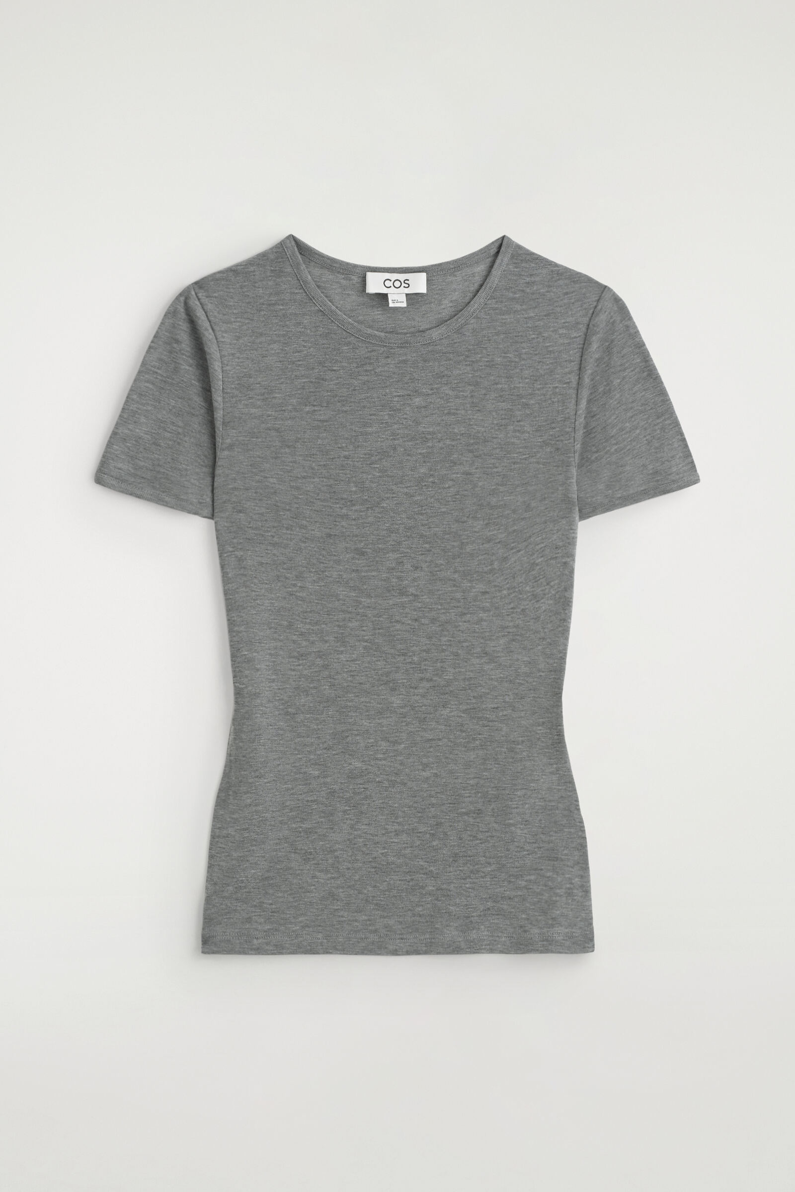 SLIM LYOCELL-MERINO T-SHIRTGREY MÉLANGE