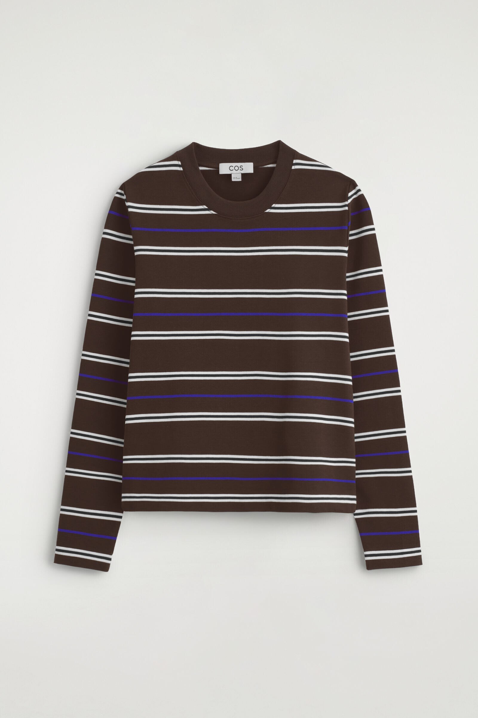 CLEAN CUT LONG-SLEEVED T-SHIRTBROWN / STRIPED