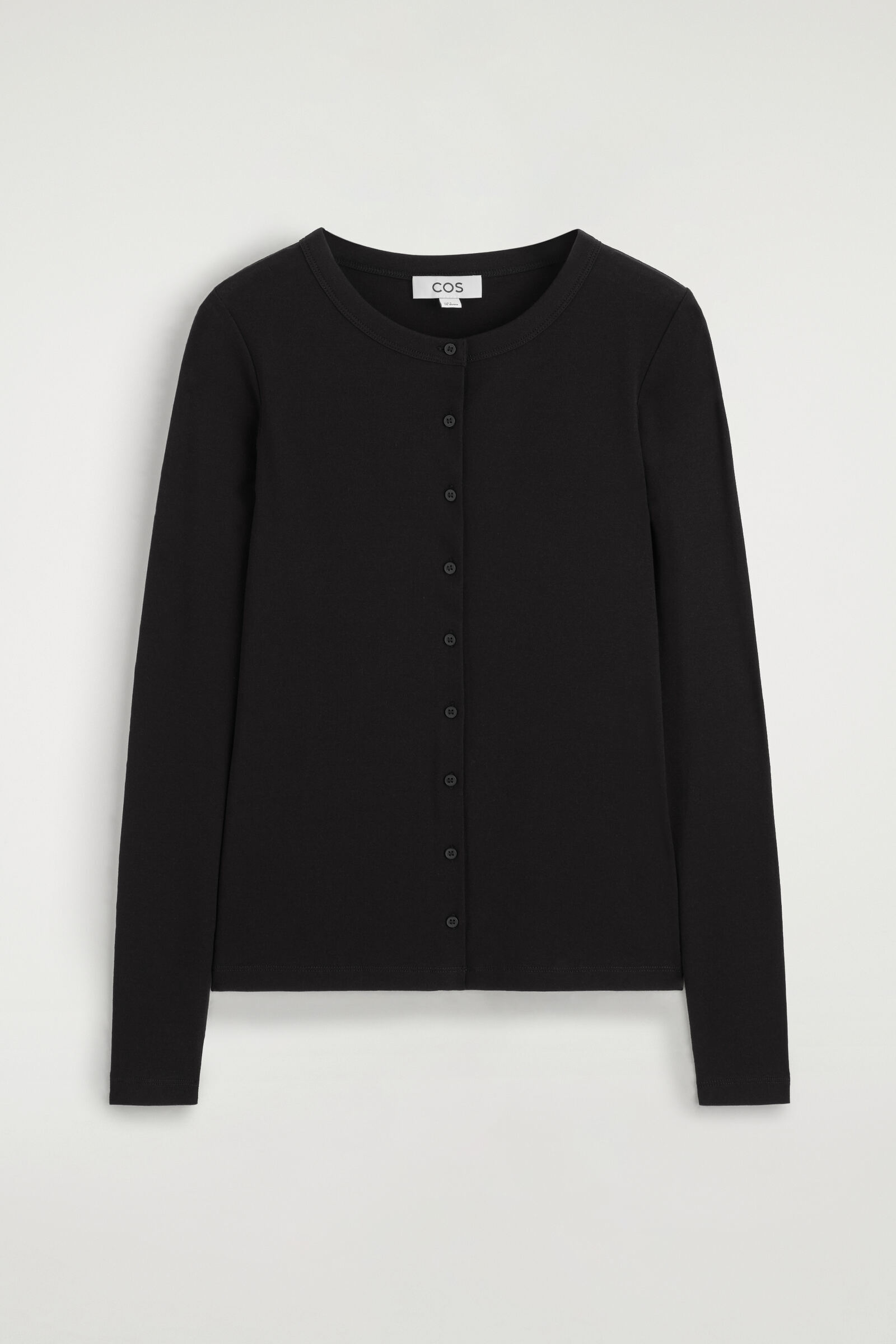 JERSEY CARDIGAN TOPBLACK