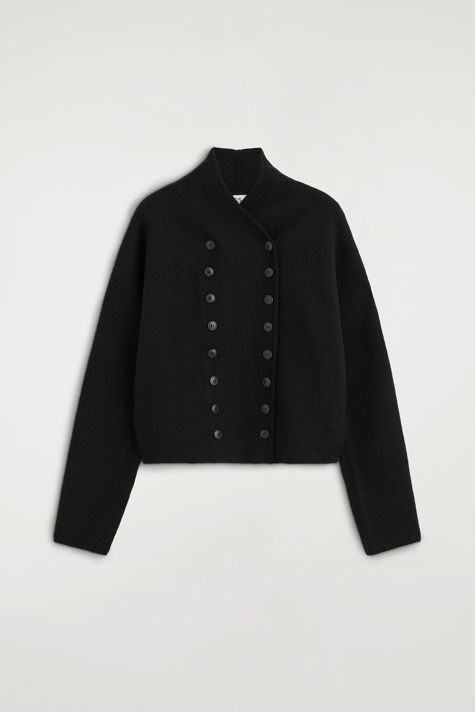 BOILED-WOOL UNIFORM JACKETBLACK