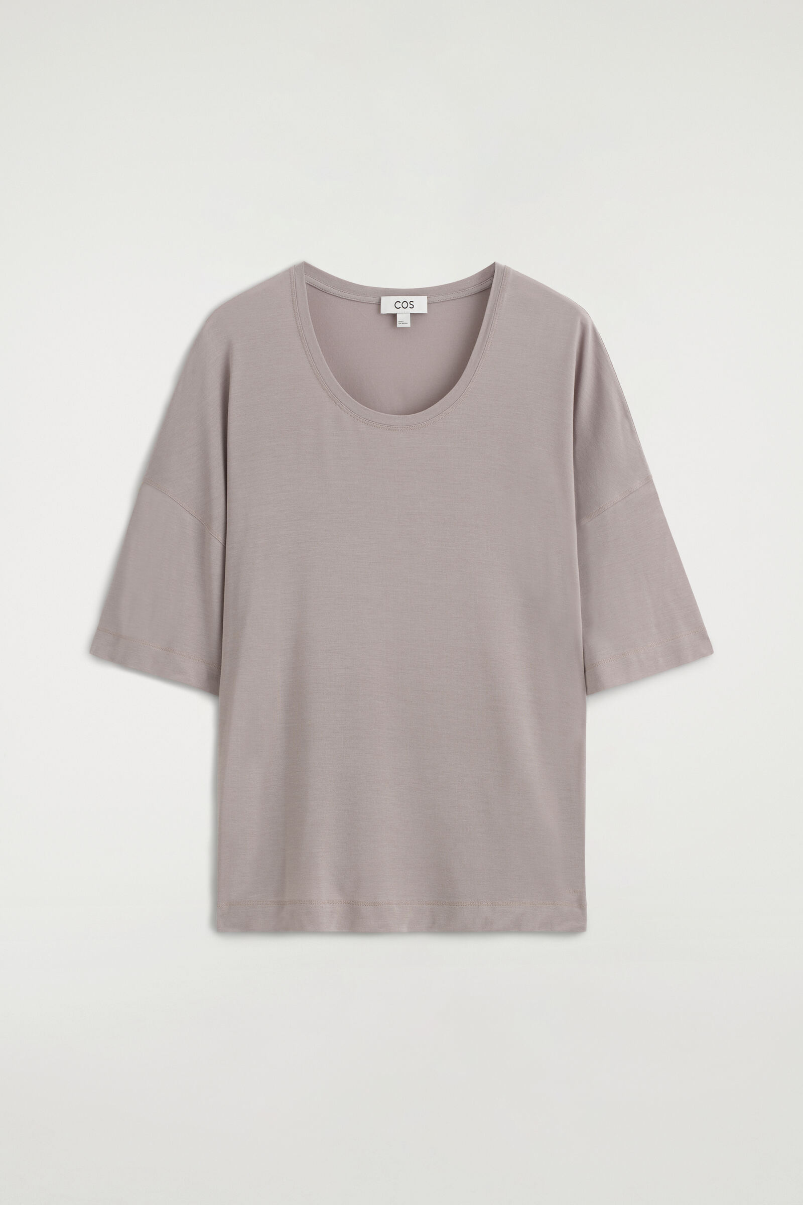 FLUID MODAL SCOOP-NECK T-SHIRTGREY