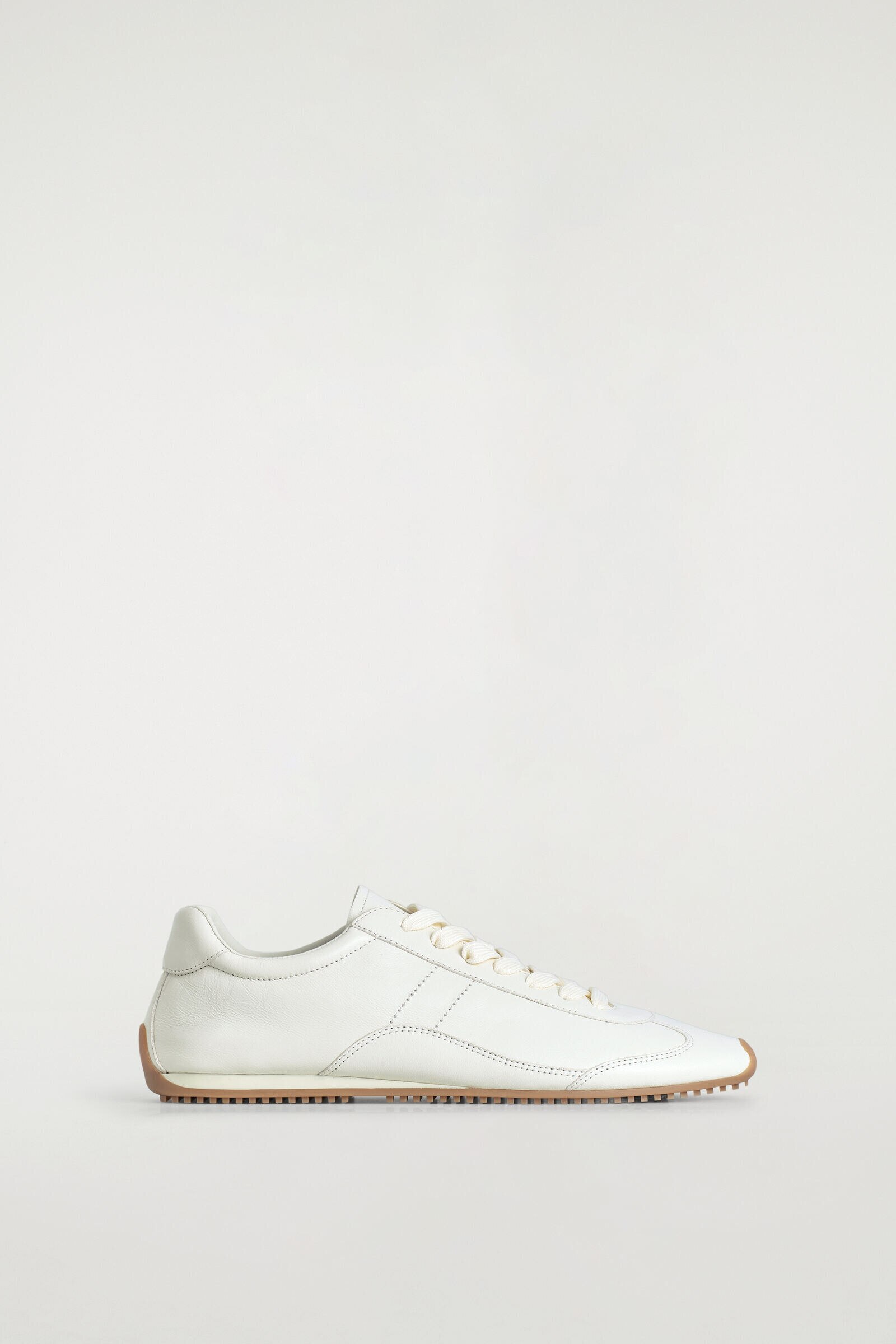LEATHER TRAINERSWHITE