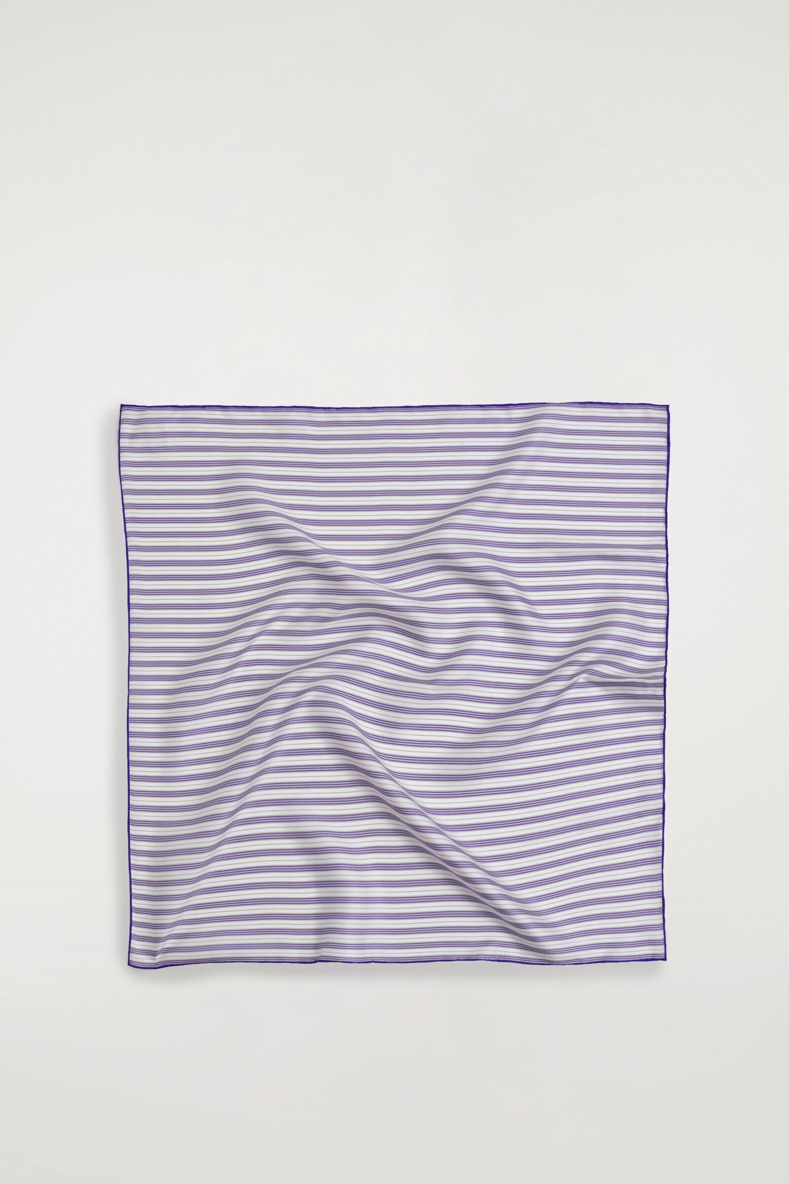 STRIPED SILK SCARFPURPLE / STRIPED