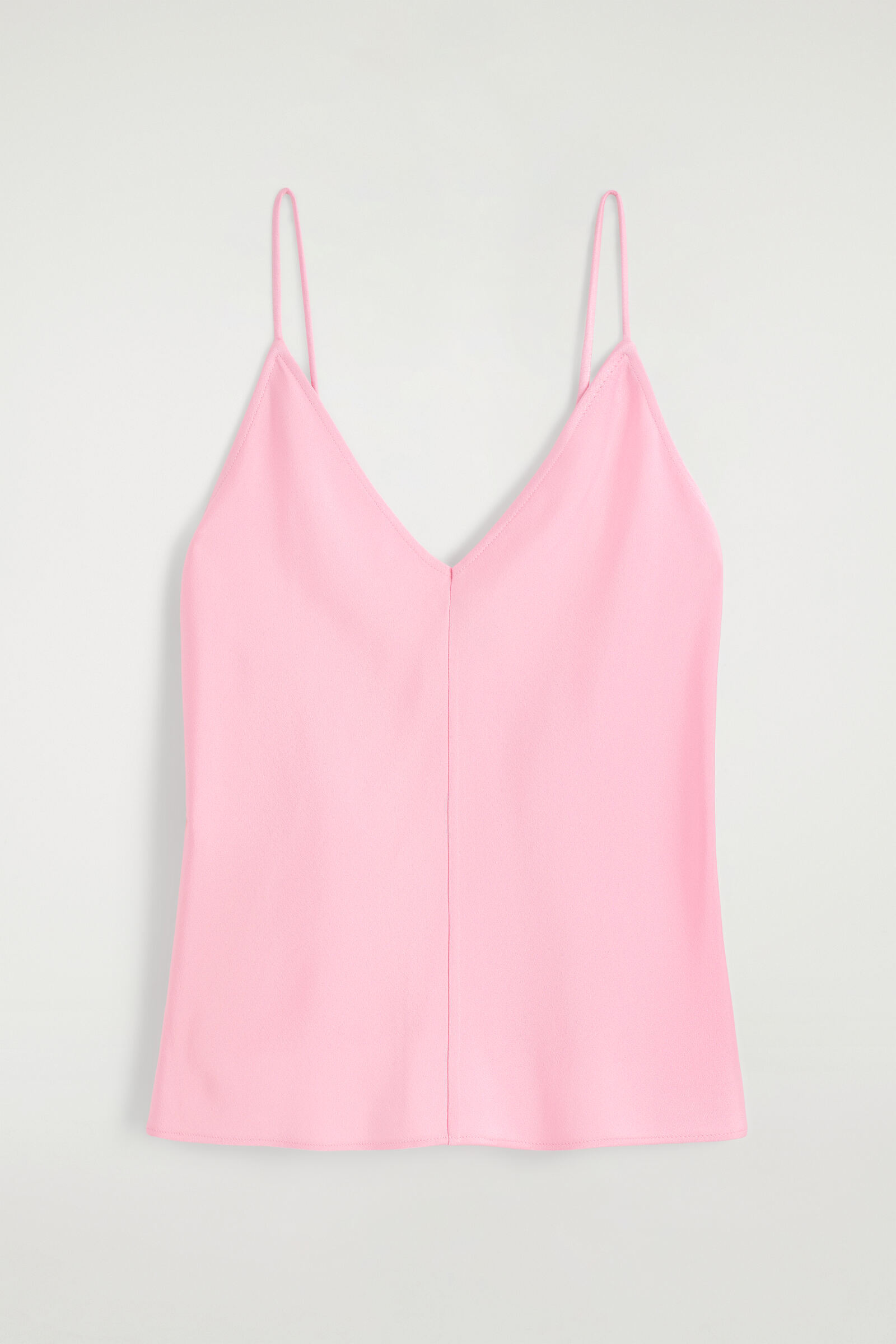 CREPE V-NECK CAMI TOPPINK