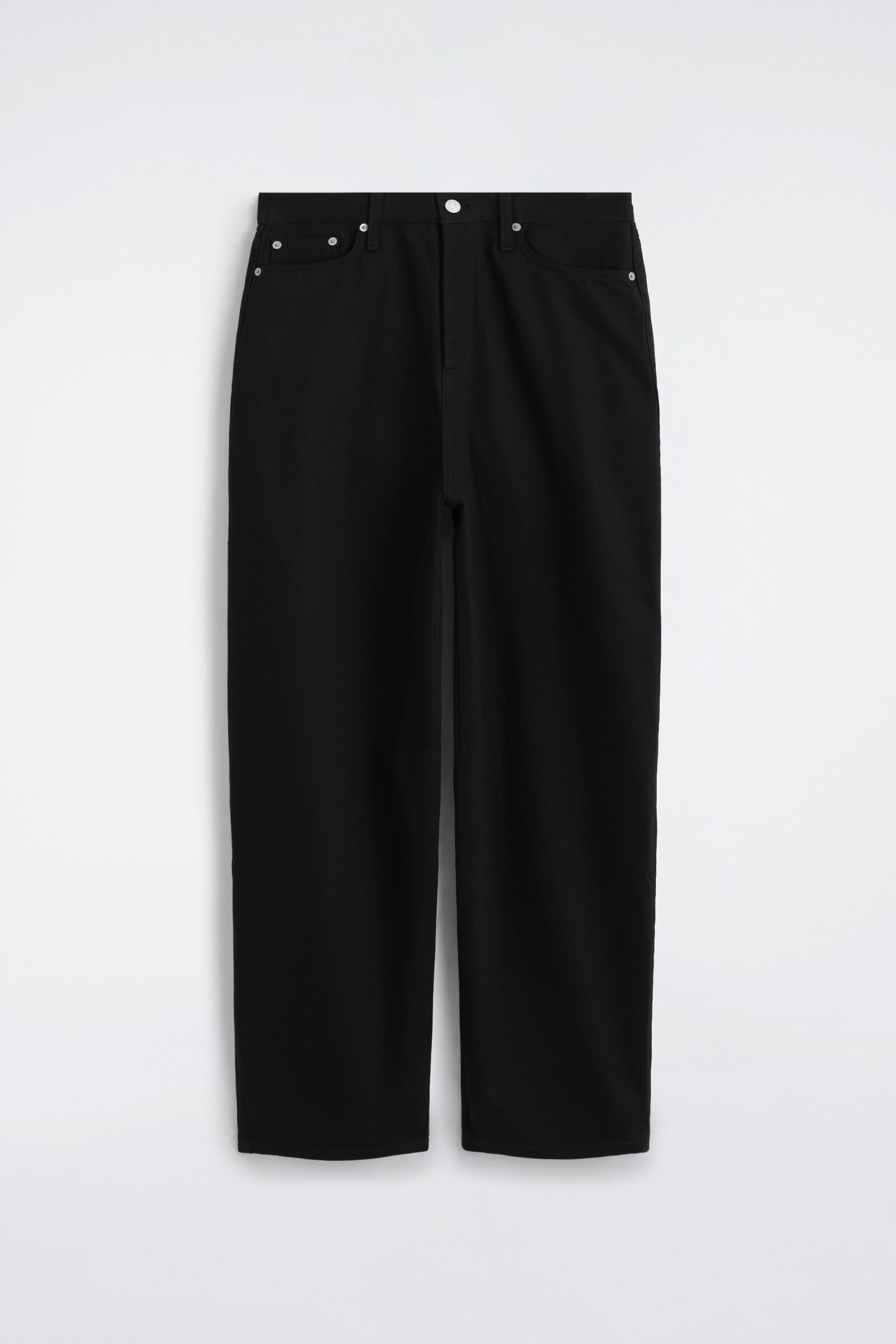 MALLOW RELAXED-FIT BARREL-LEG JEANSBLACK