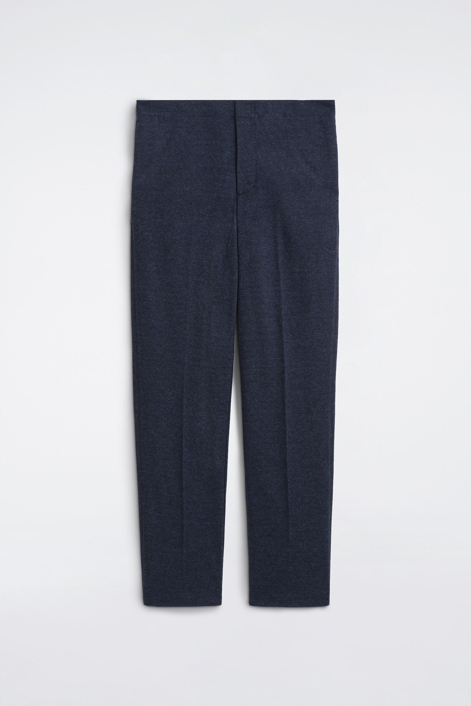 JERSEY RELAXED-FIT STRAIGHT-LEG TROUSERSNAVY MÉLANGE