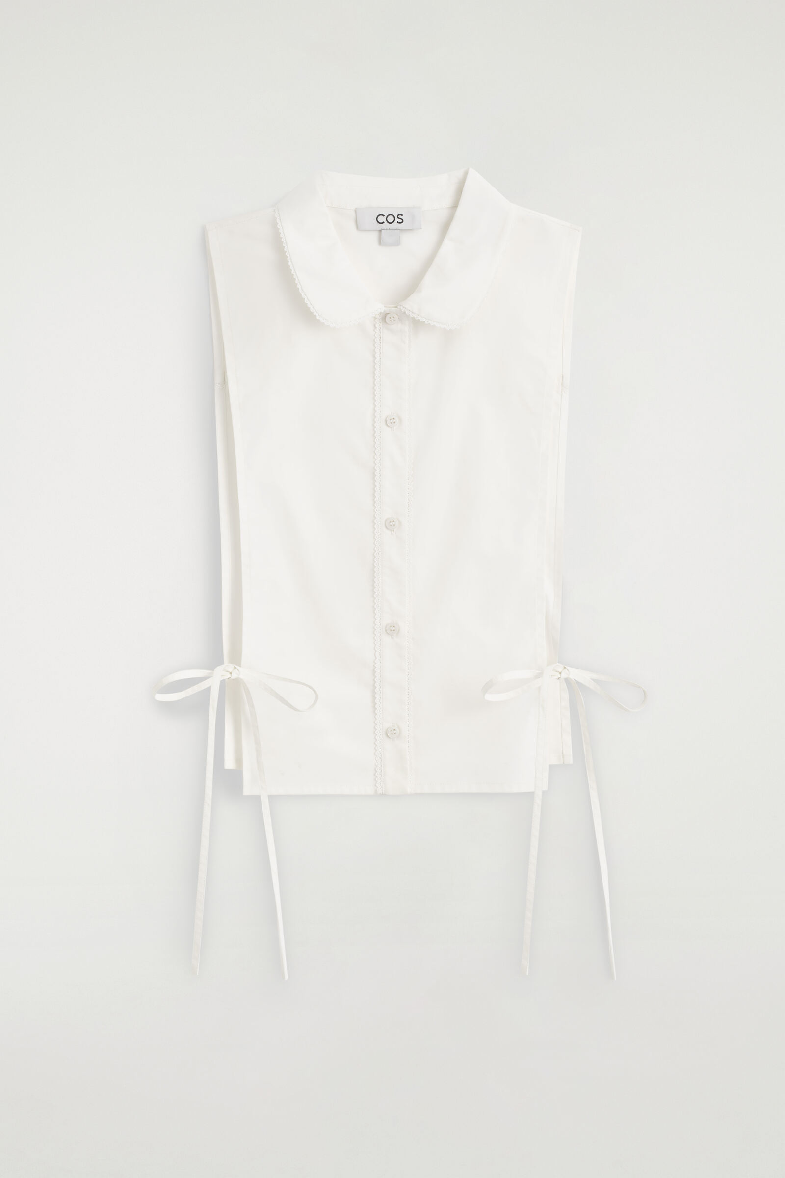 EMBROIDERED COTTON BIBWHITE
