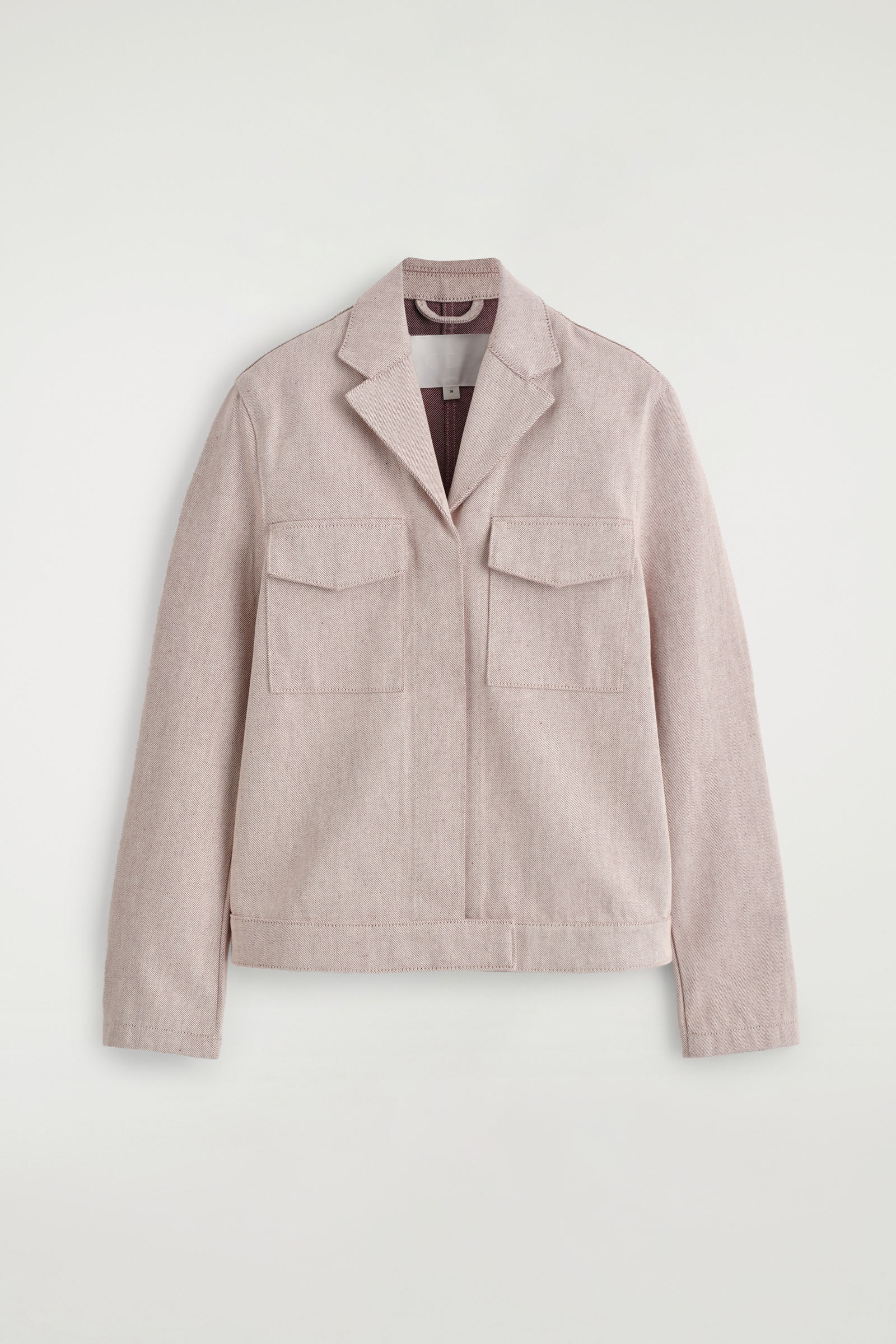 DENIM UTILITY JACKETLIGHT PINK
