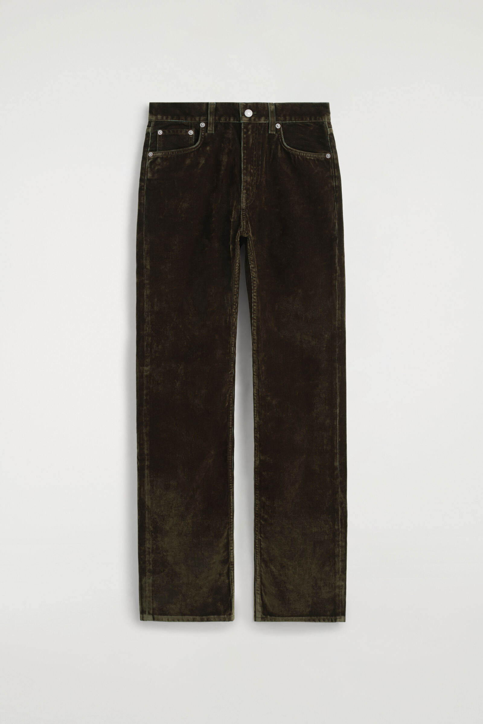 CORDUROY STRAIGHT-LEG JEANSBROWN