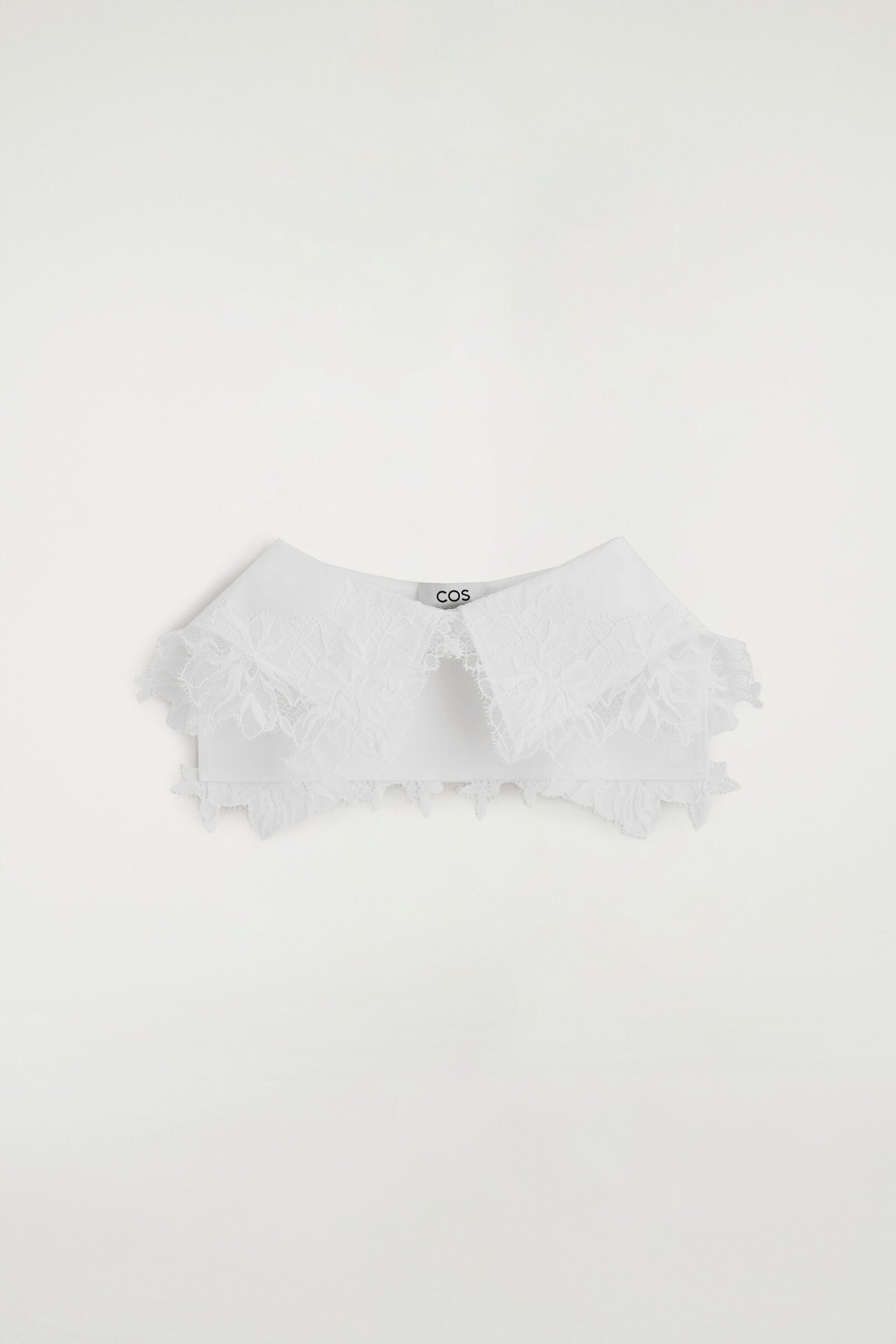 LACE-DETAIL COLLARWHITE