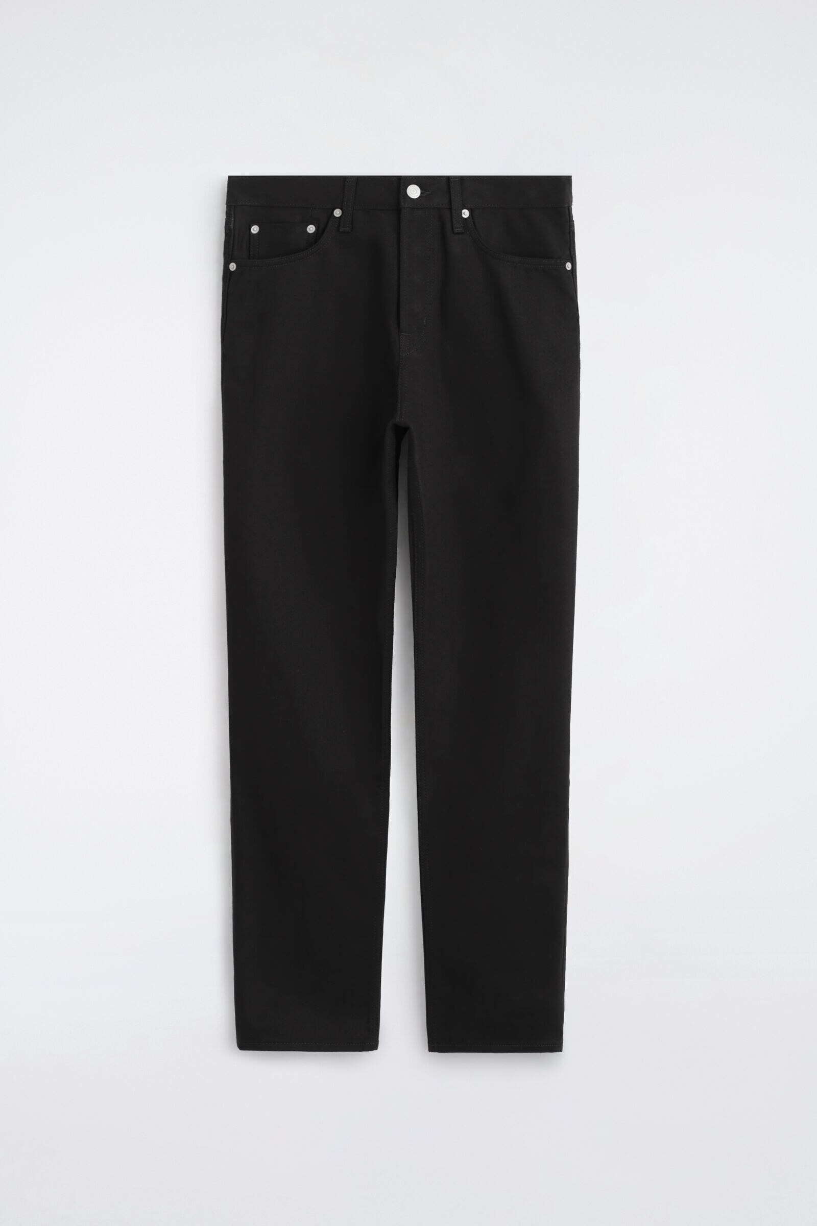 SIGNATURE REGULAR-FIT STRAIGHT-LEG JEANSBLACK