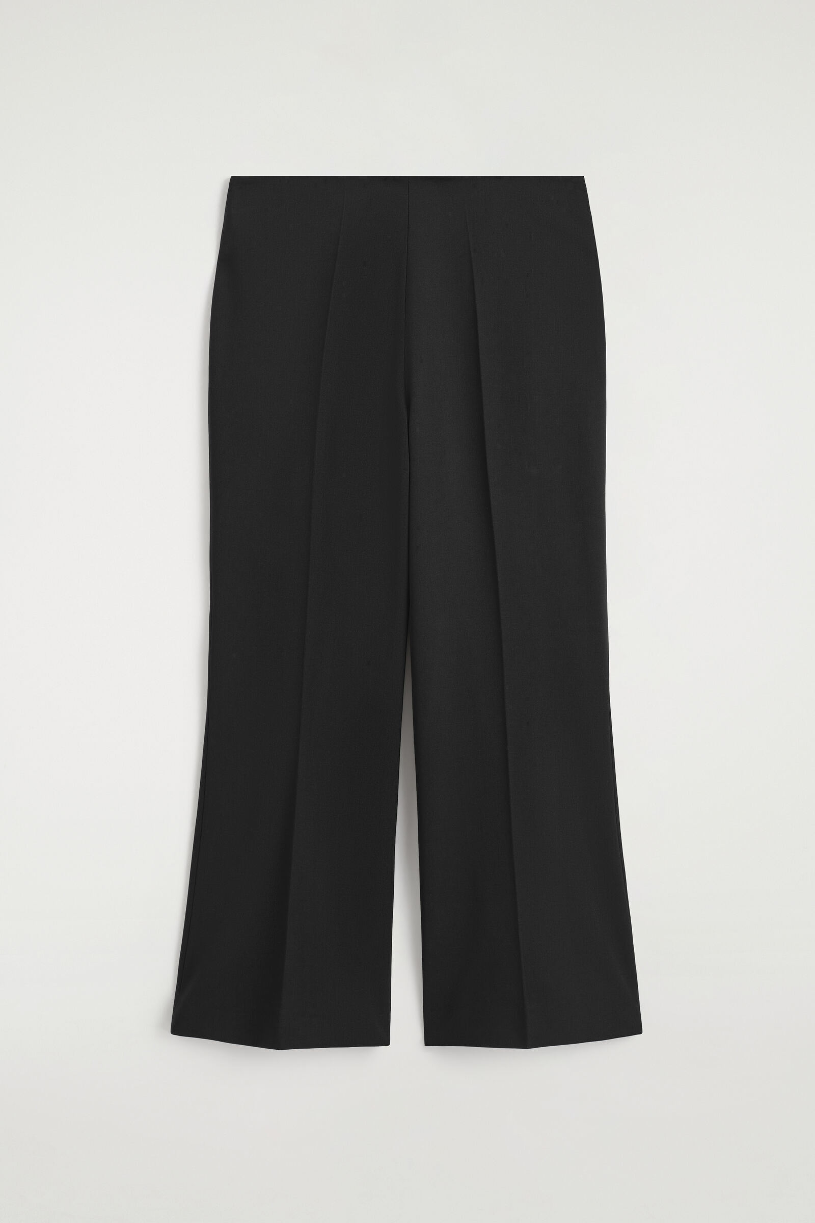 CROPPED FLARED TROUSERSBLACK