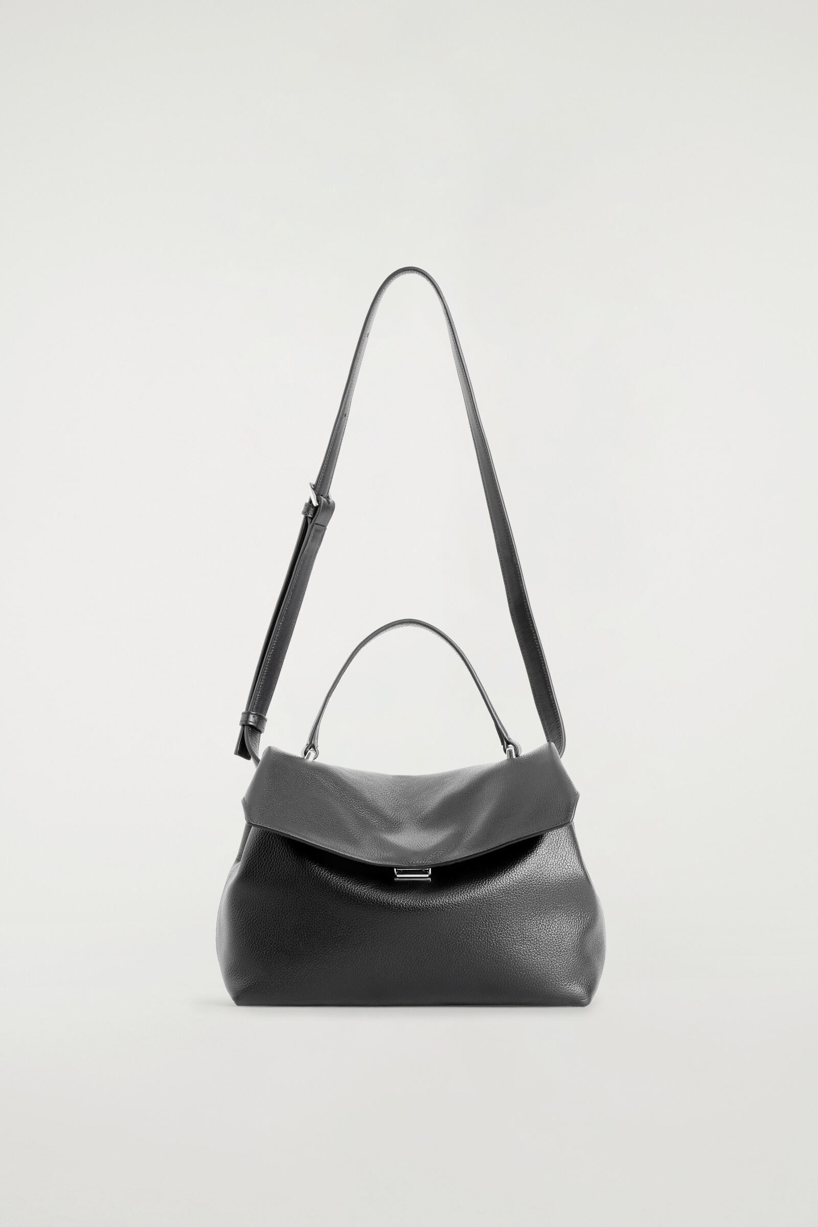 TRULLO MINI FLAP BAG - LEATHERBLACK