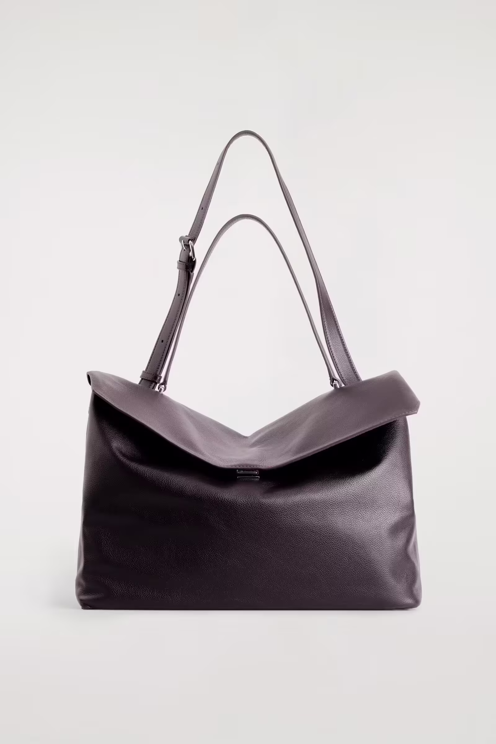TRULLO OVERSIZED FLAP BAG - LEATHERESPRESSO