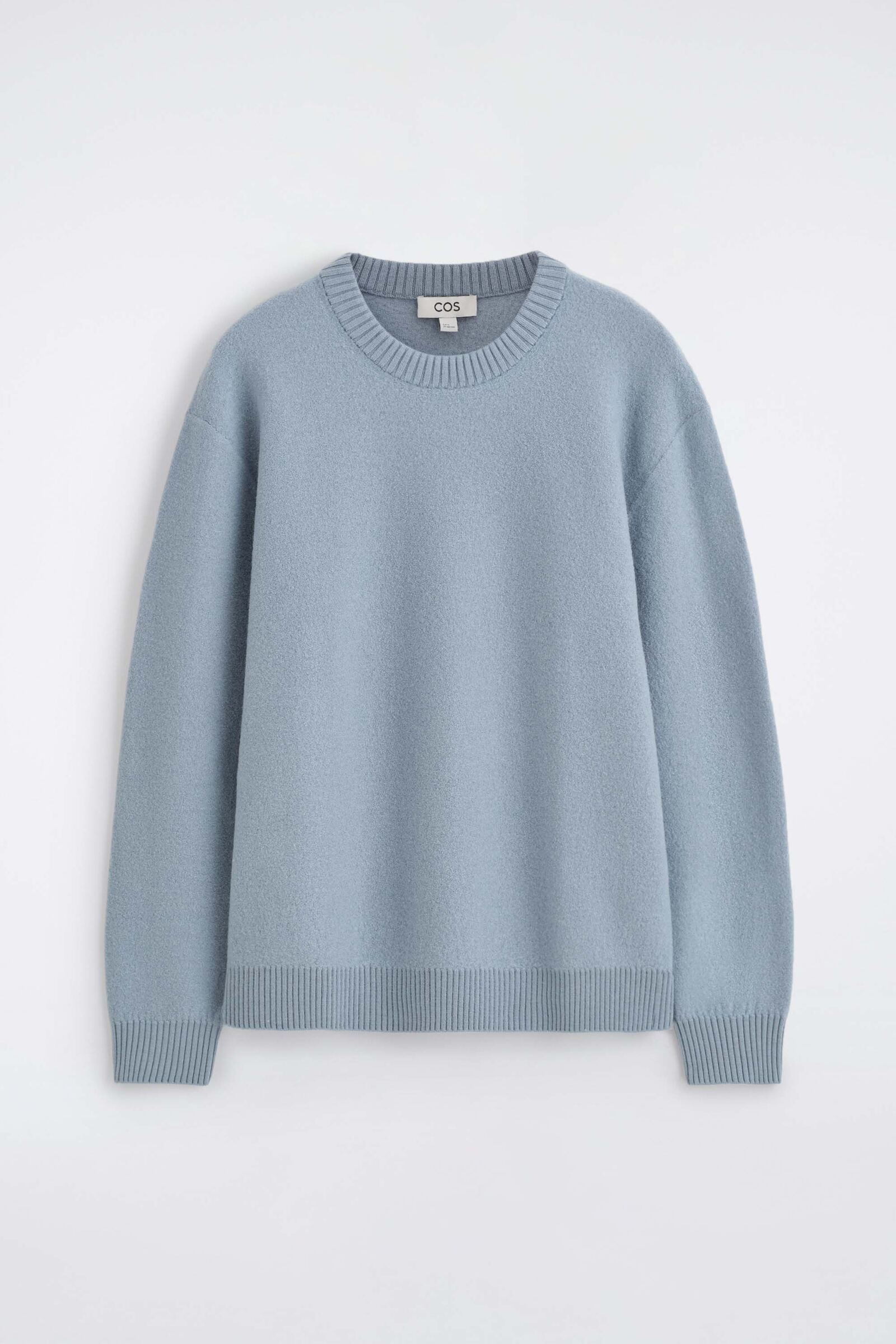 BOILED MERINO WOOL CREW-NECK JUMPERBLUE