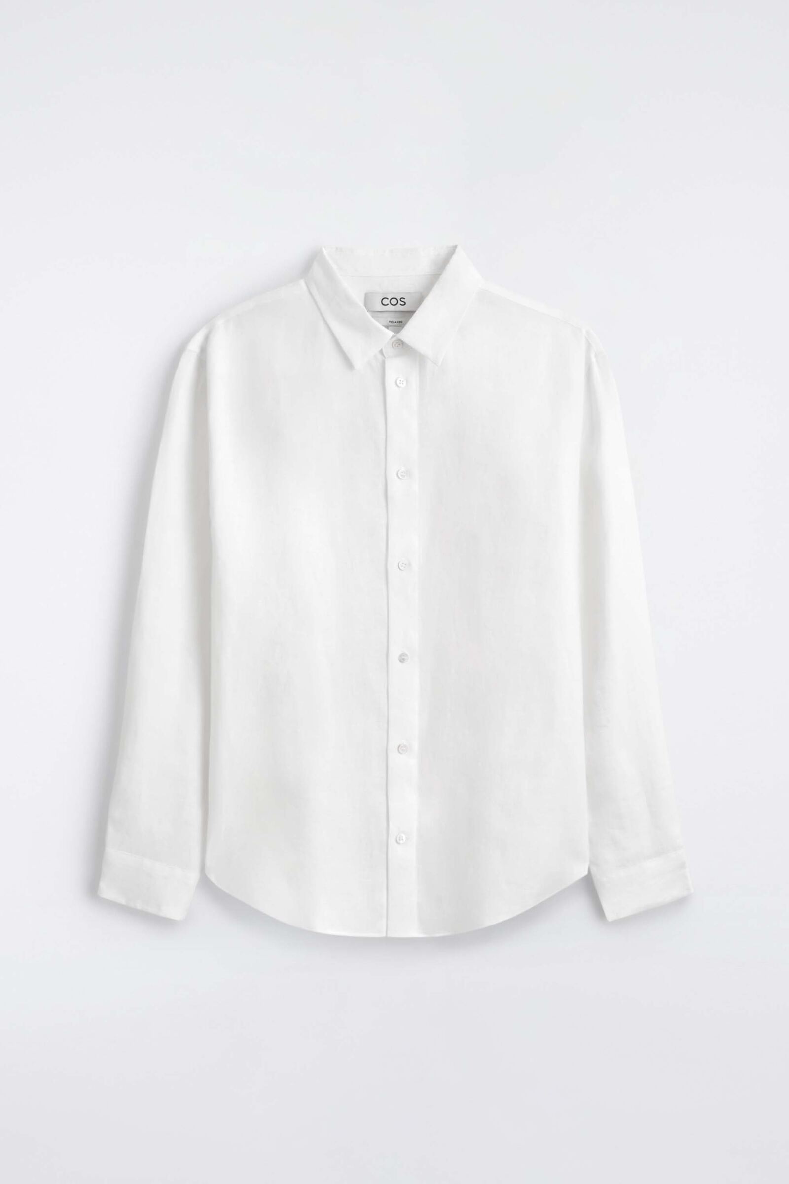 RELAXED LINEN SHIRTWHITE