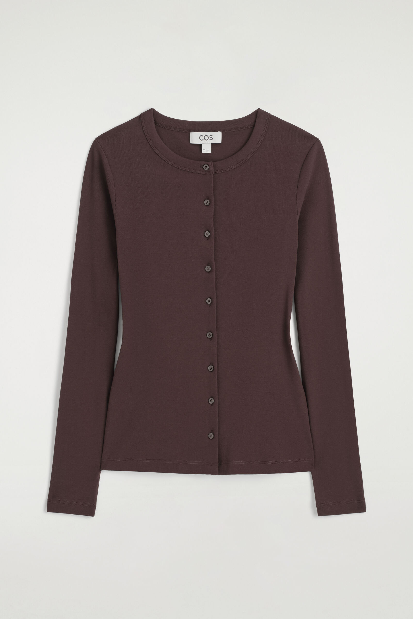 JERSEY CARDIGAN TOPBORDEAUX