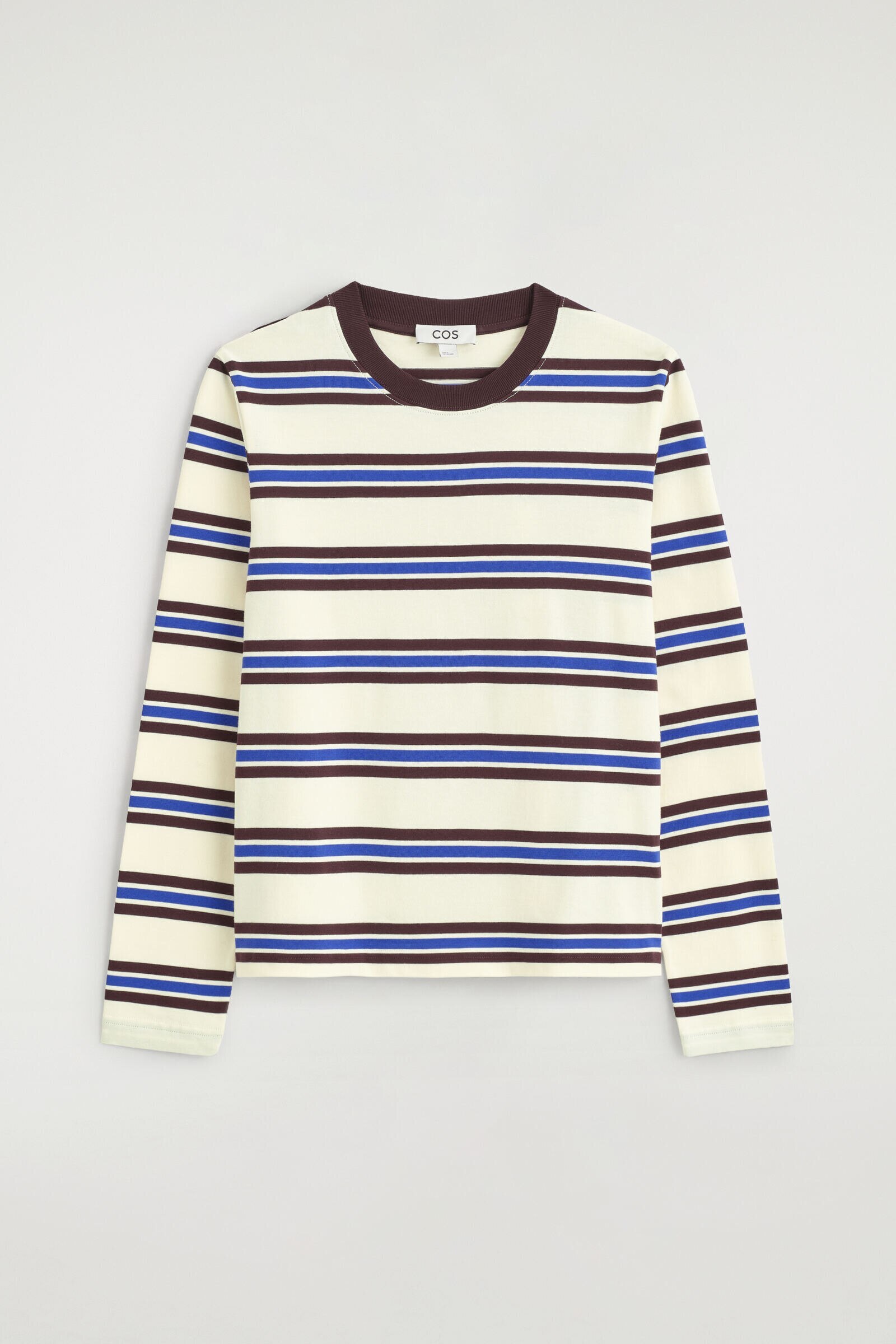 CLEAN CUT LONG-SLEEVED T-SHIRTIVORY / STRIPED