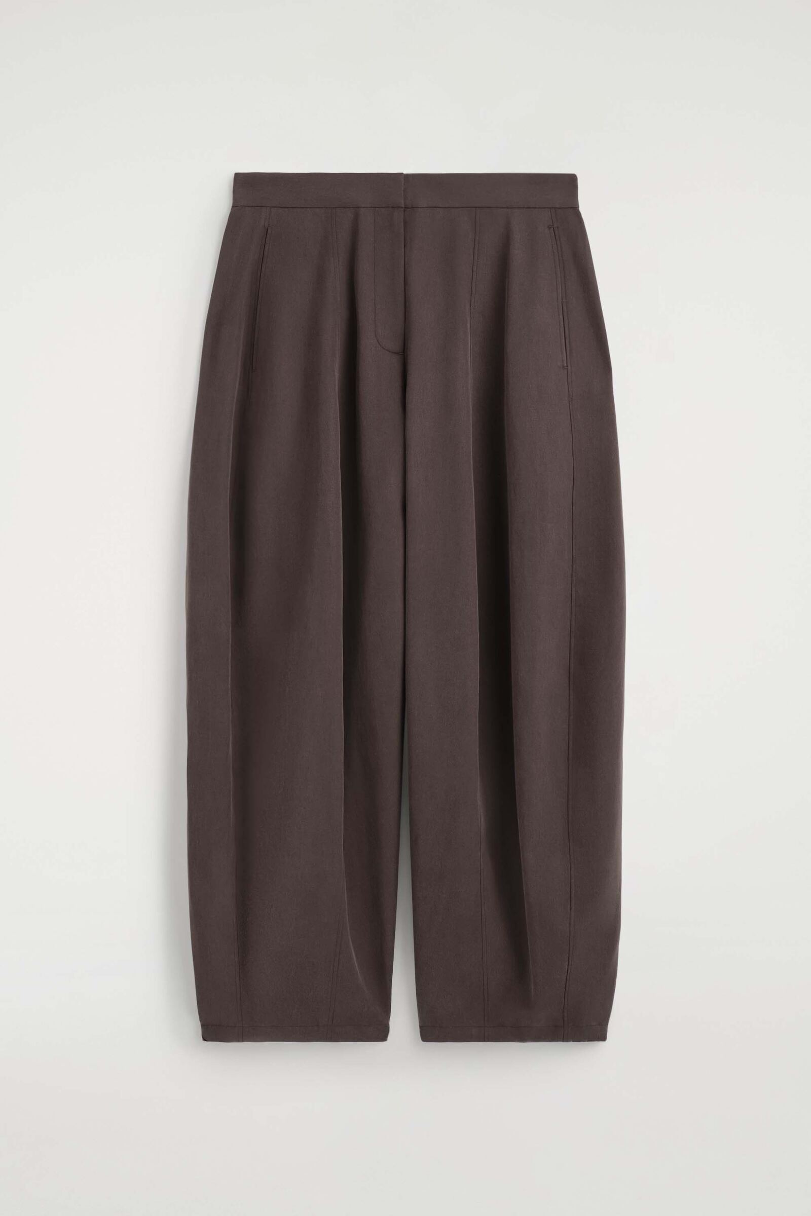 TOGGLE-HEM BALLOON TROUSERSBROWN