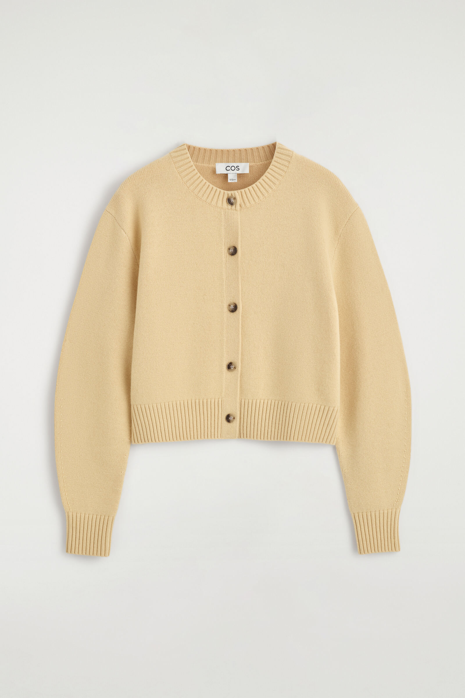MERINO WOOL CARDIGANBUTTER YELLOW