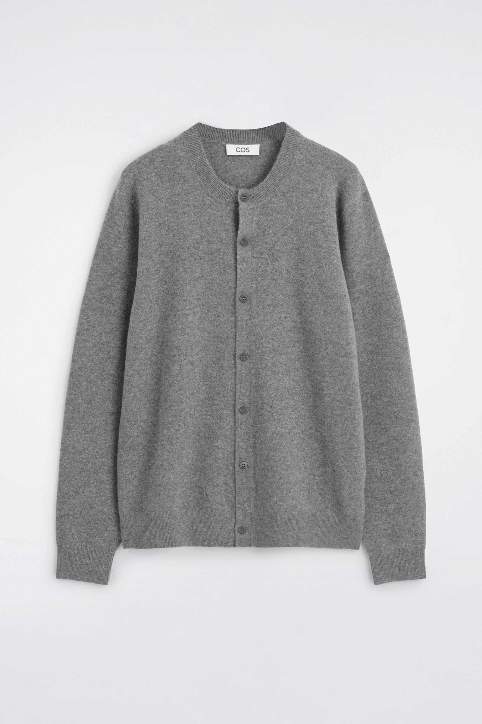 CASHMERE CARDIGANGREY MÉLANGE