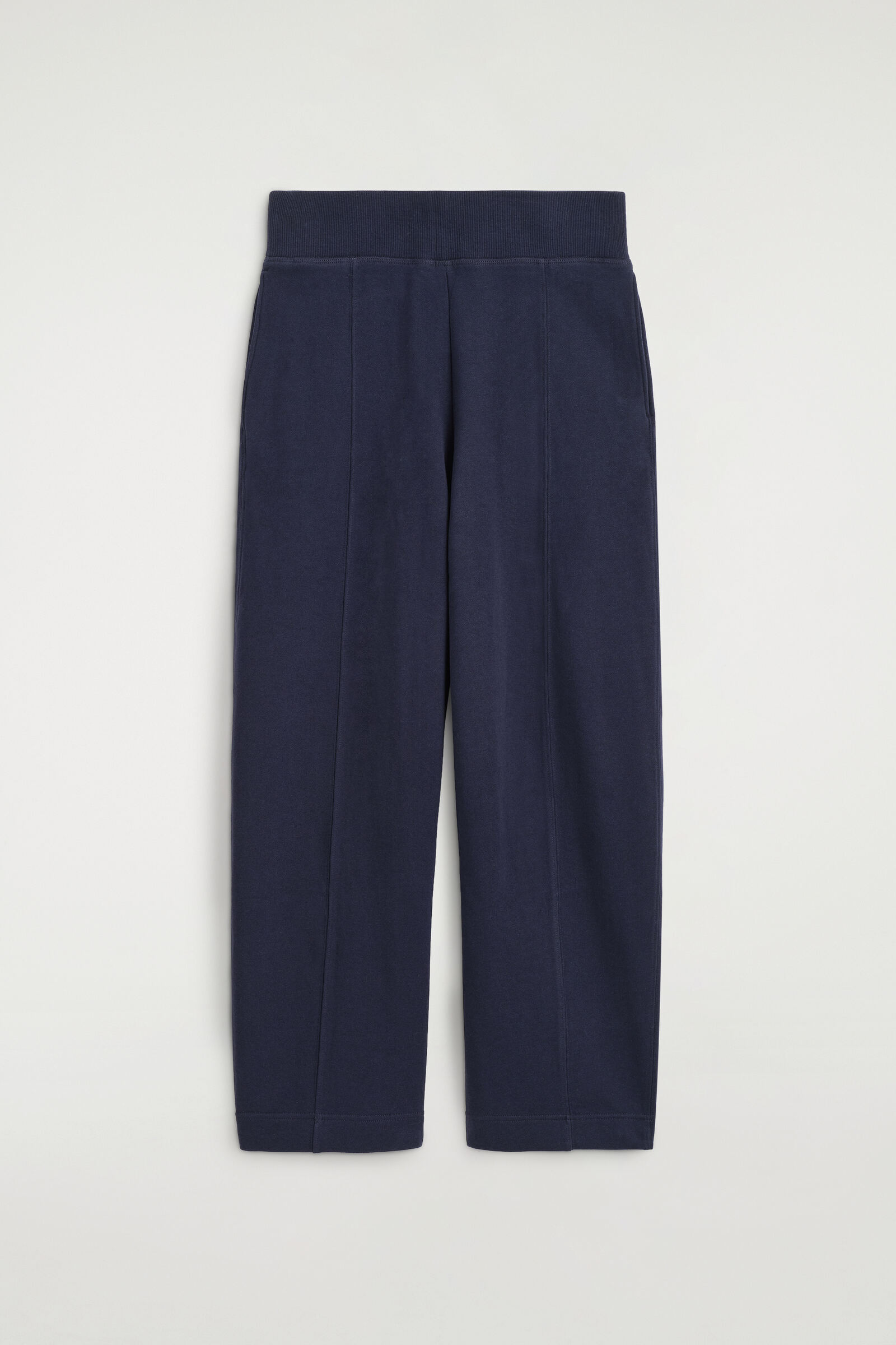 COTTON BARREL-LEG JOGGERSNAVY